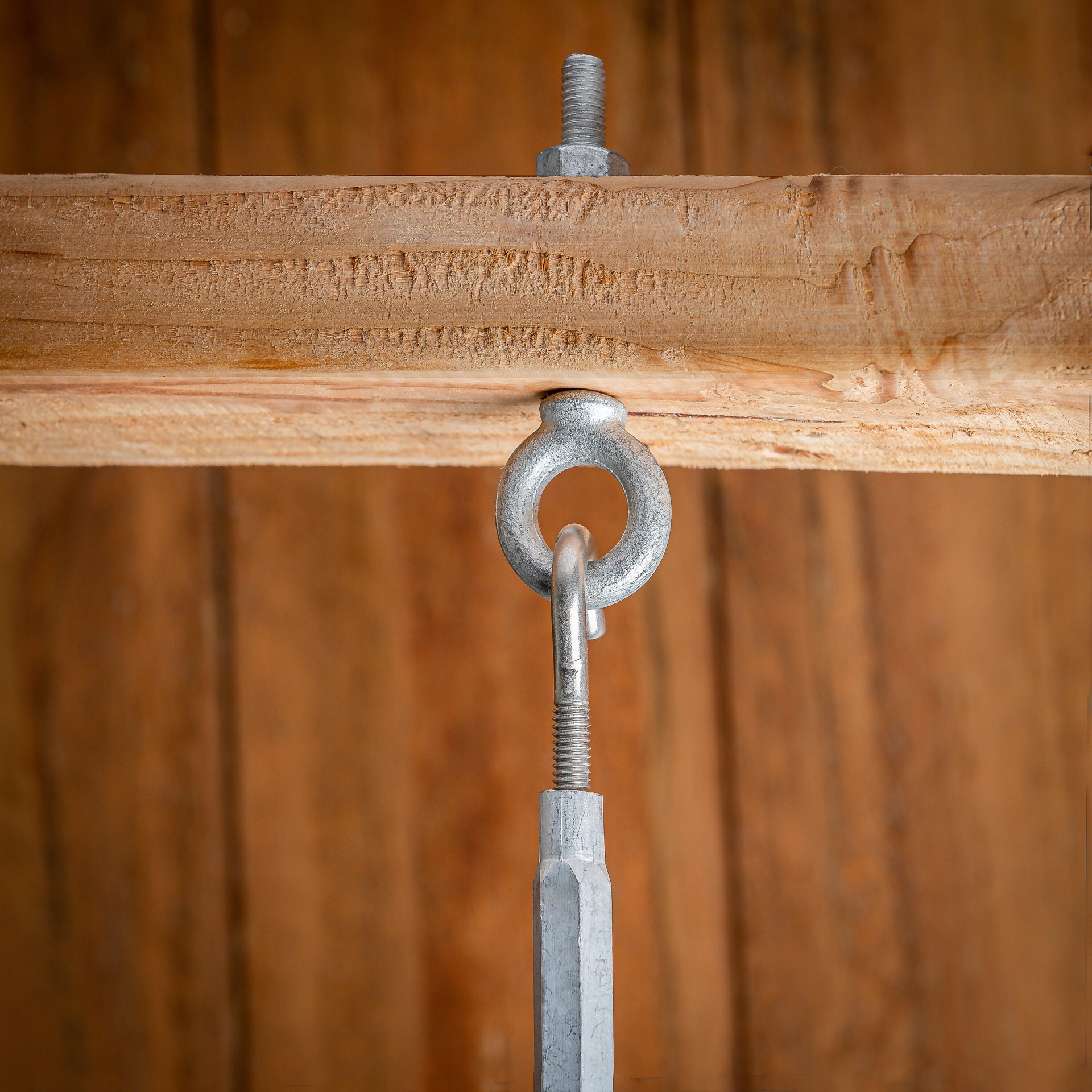 slide 3 of 5, National Hardware 3/8-in 3/8-in x 3-11/16-in Galvanized Interior/Exterior Coarse Thread Eye Bolt, 1 ct