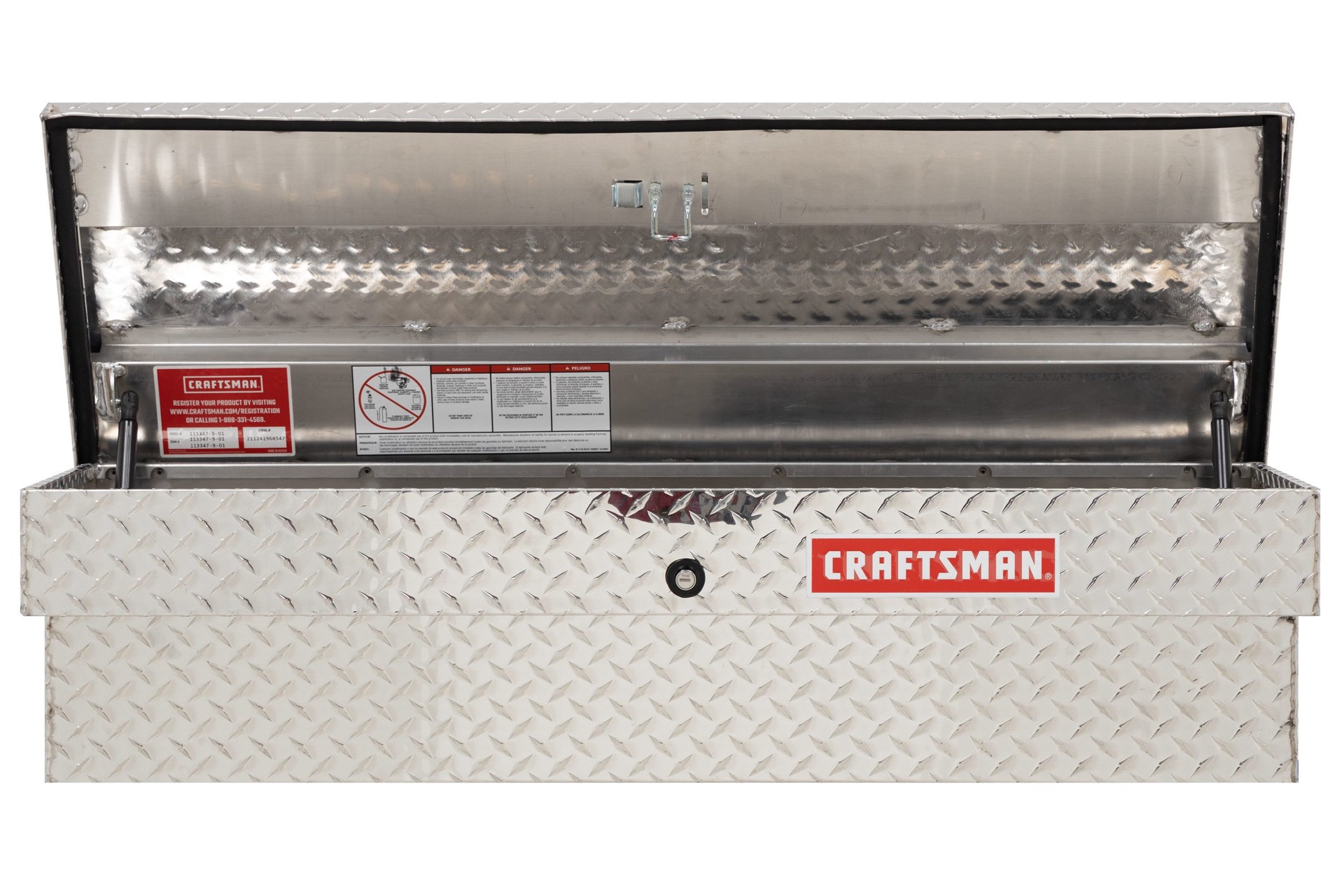 slide 2 of 6, CRAFTSMAN 46.86-in x 15.73-in x 13.27-in Silver Aluminum Side mount Truck Tool Box, 1 ct