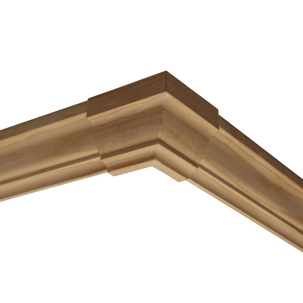 slide 4 of 6, RELIABILT 2-5/8-in x 9/16-in Interior Unfinished Colonial 52 Outside corner Crown Moulding Block, 1 ct