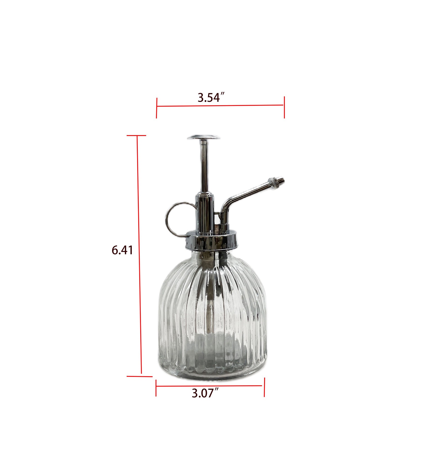 slide 4 of 6, allen + roth 0.05-Gallon Silver and transparent Plastic Mister Watering Can, 1 ct