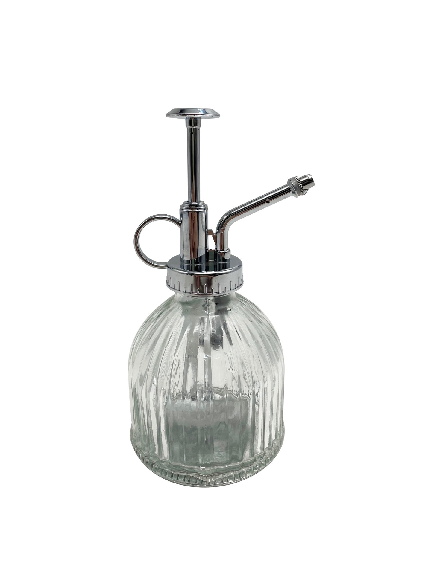 slide 1 of 6, allen + roth 0.05-Gallon Silver and transparent Plastic Mister Watering Can, 1 ct