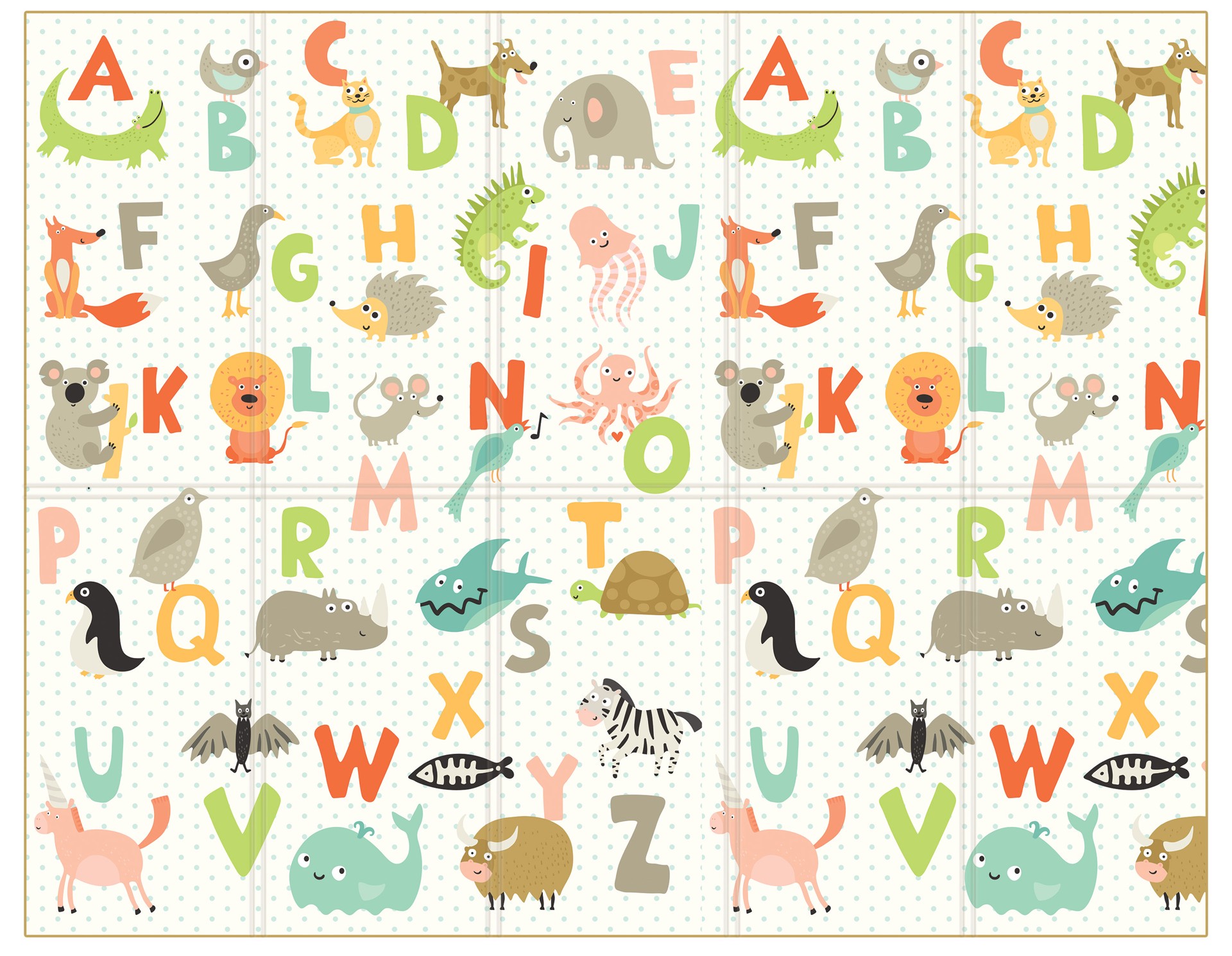 slide 2 of 5, Best Step 57.8-in x 77.5-in Multi-color Indoor Animals Play Mat, 1 ct