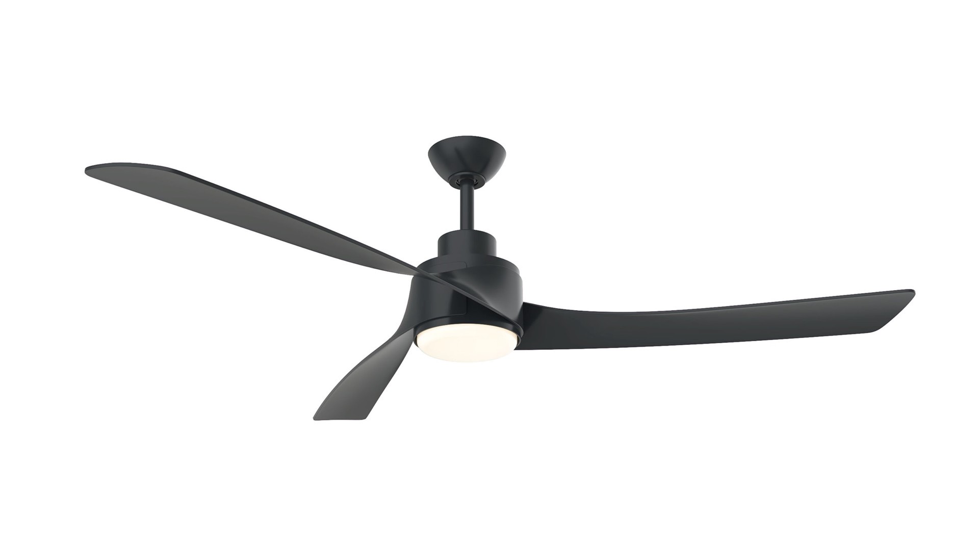 slide 3 of 6, Minka Ceiling Fan Co. Ormond 60-in Matte Black with Black Blades Integrated LED Ceiling Fan With Light and Remote Included 3 -Blade, 1 ct