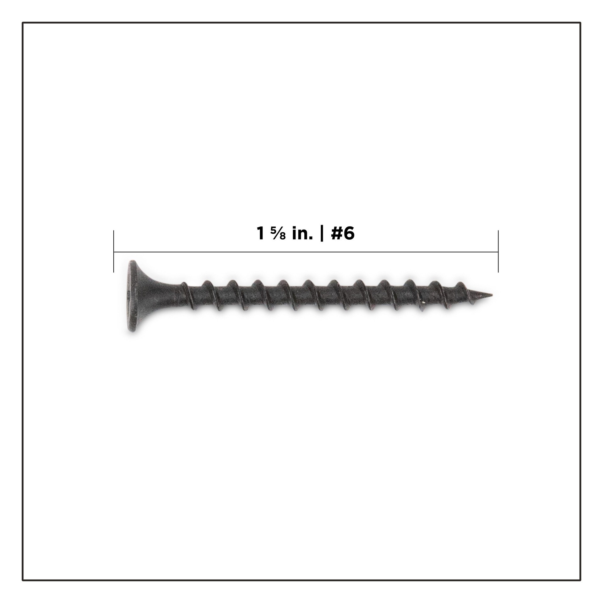 slide 2 of 6, PRO-FIT #6 x 1-5/8-in Bugle Coarse Thread Drywall Screws 5-lb ( 1110 -Pack ), 1 ct