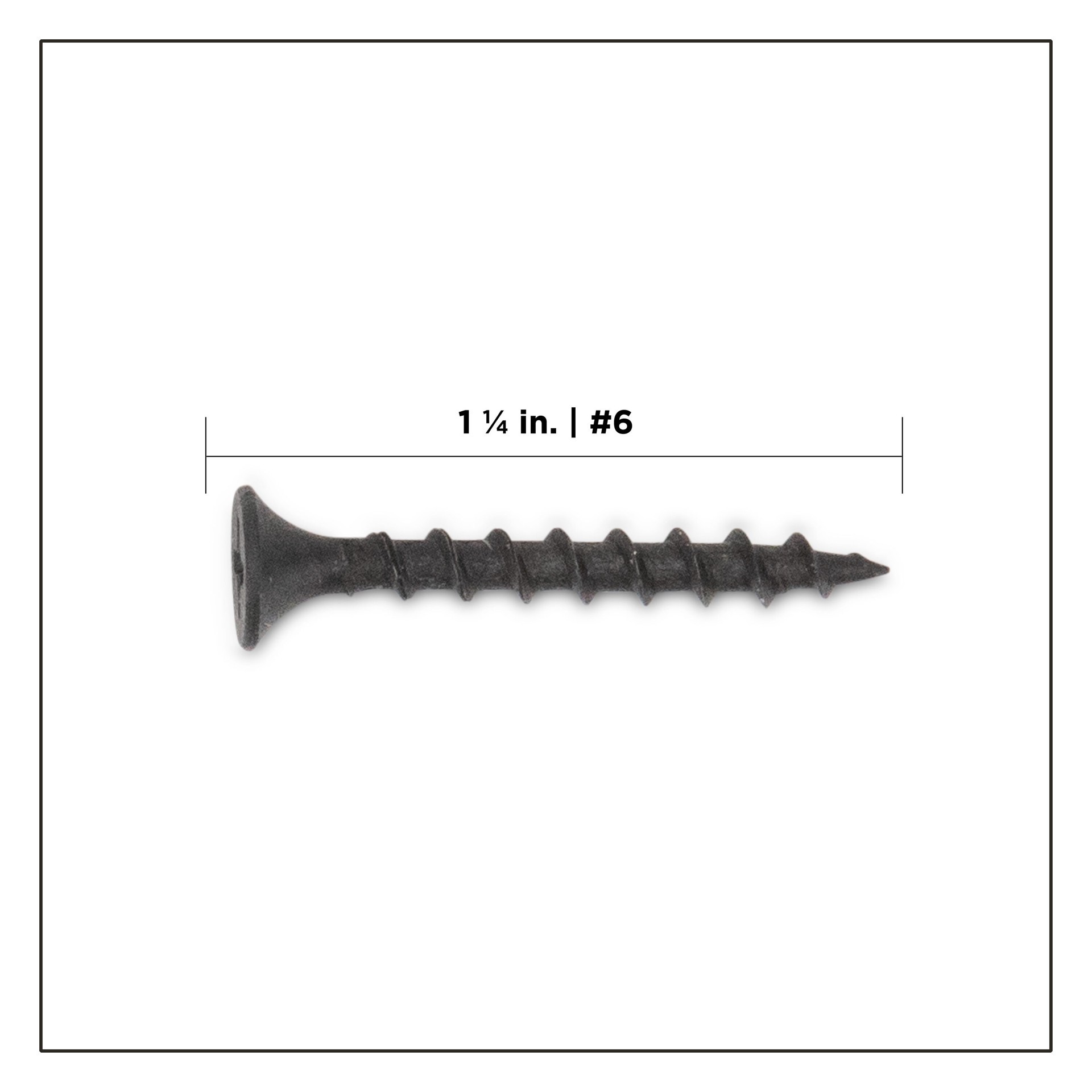 slide 2 of 6, PRO-FIT #6 x 1-1/4-in Bugle Coarse Thread Drywall Screws 25-lb ( 6775 -Pack ), 1 ct