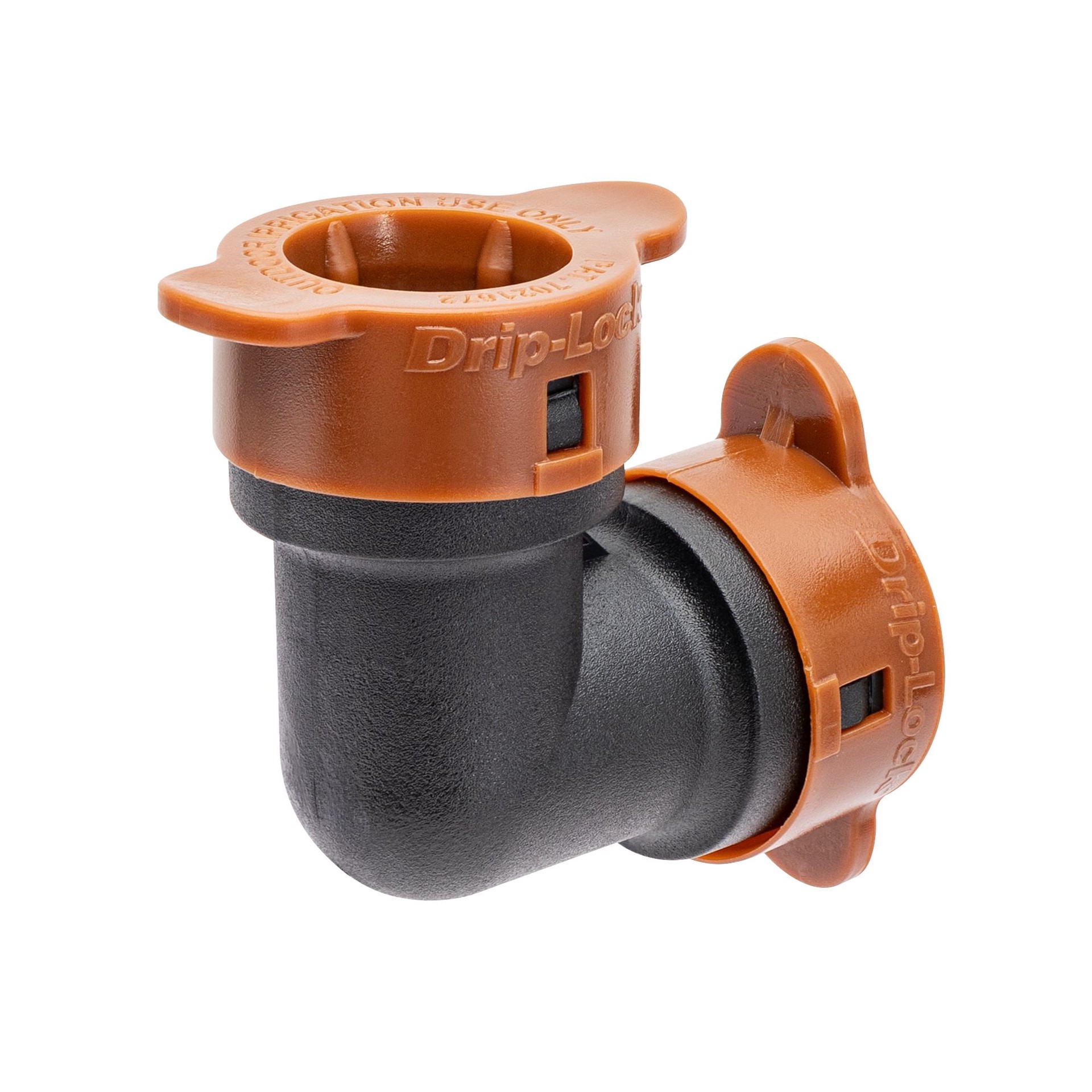 slide 2 of 5, Orbit 1/2-in Plastic Push-Fit Drip Irrigation Elbow, 1 ct