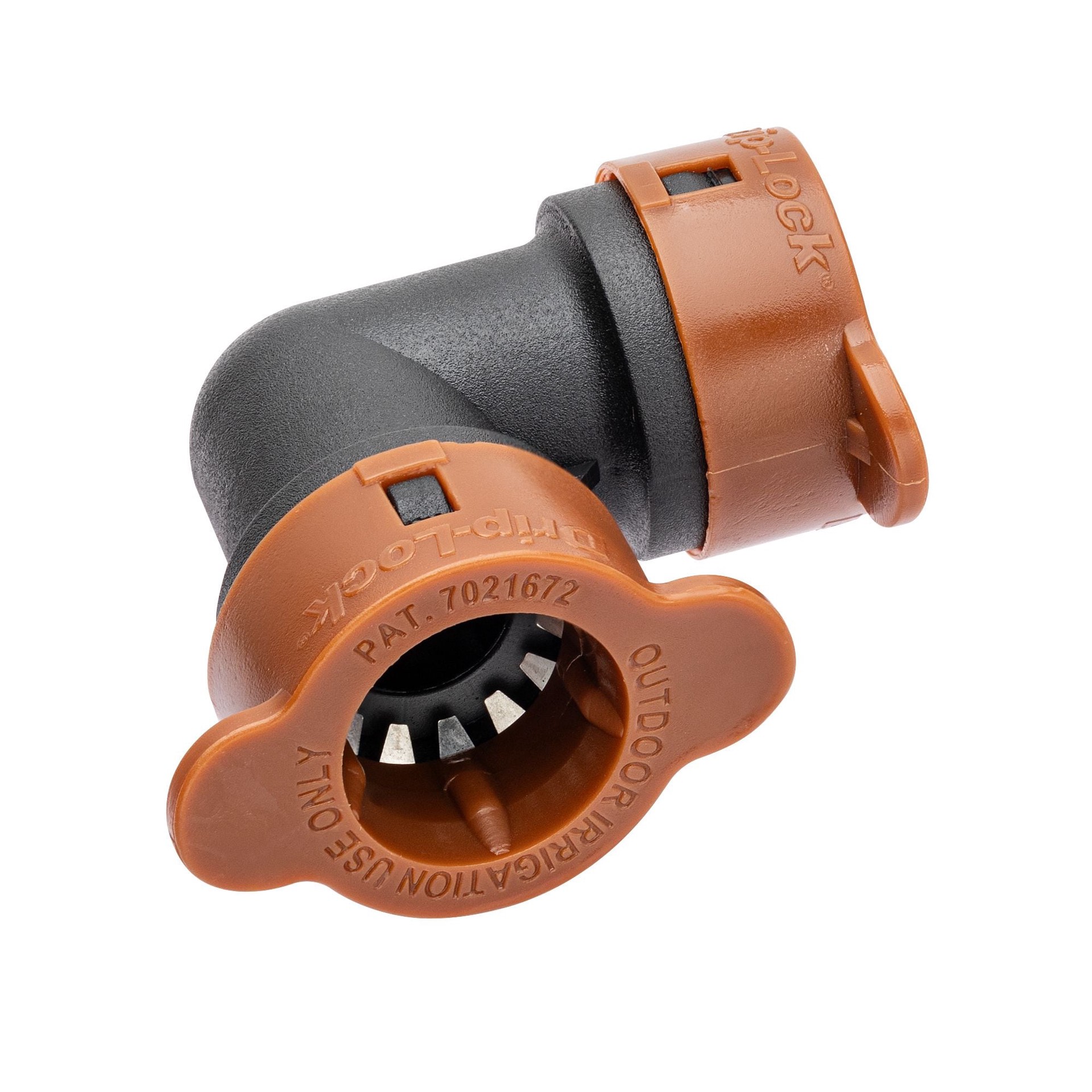 slide 4 of 5, Orbit 1/2-in Plastic Push-Fit Drip Irrigation Elbow, 1 ct