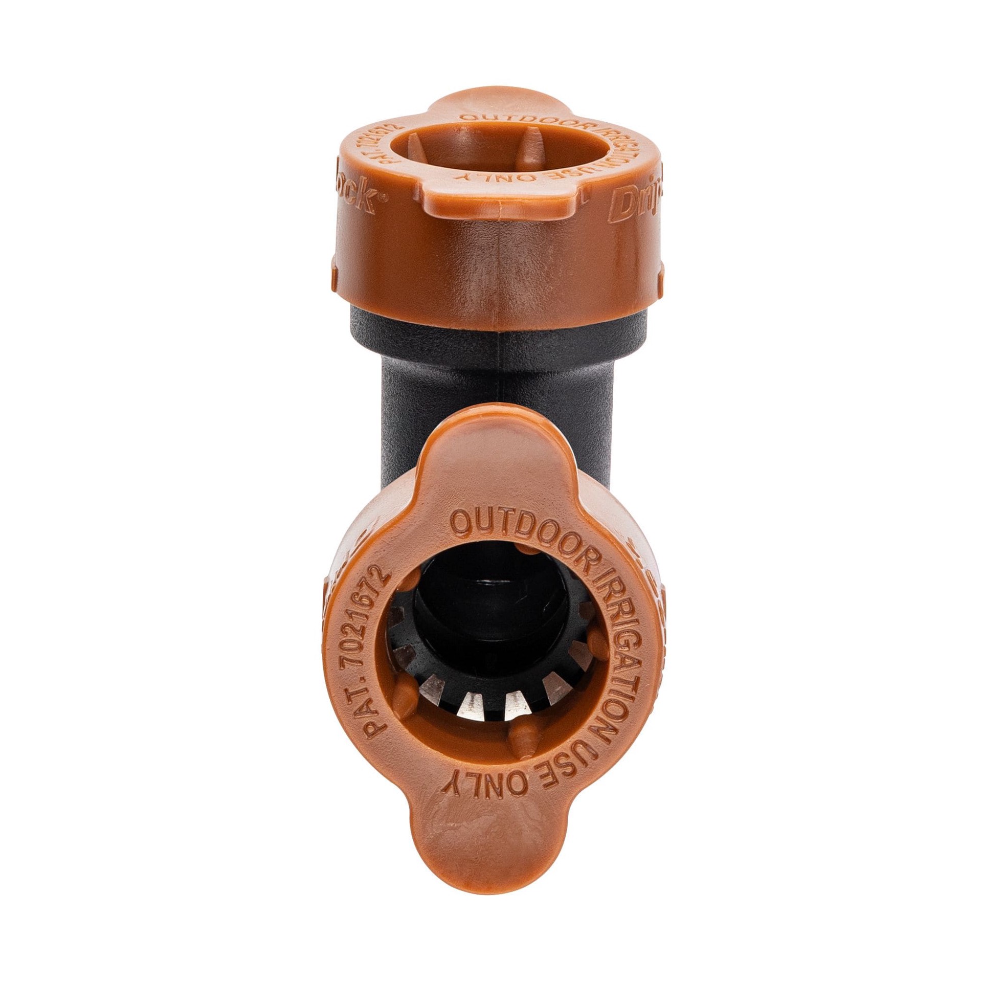 slide 5 of 5, Orbit 1/2-in Plastic Push-Fit Drip Irrigation Elbow, 1 ct