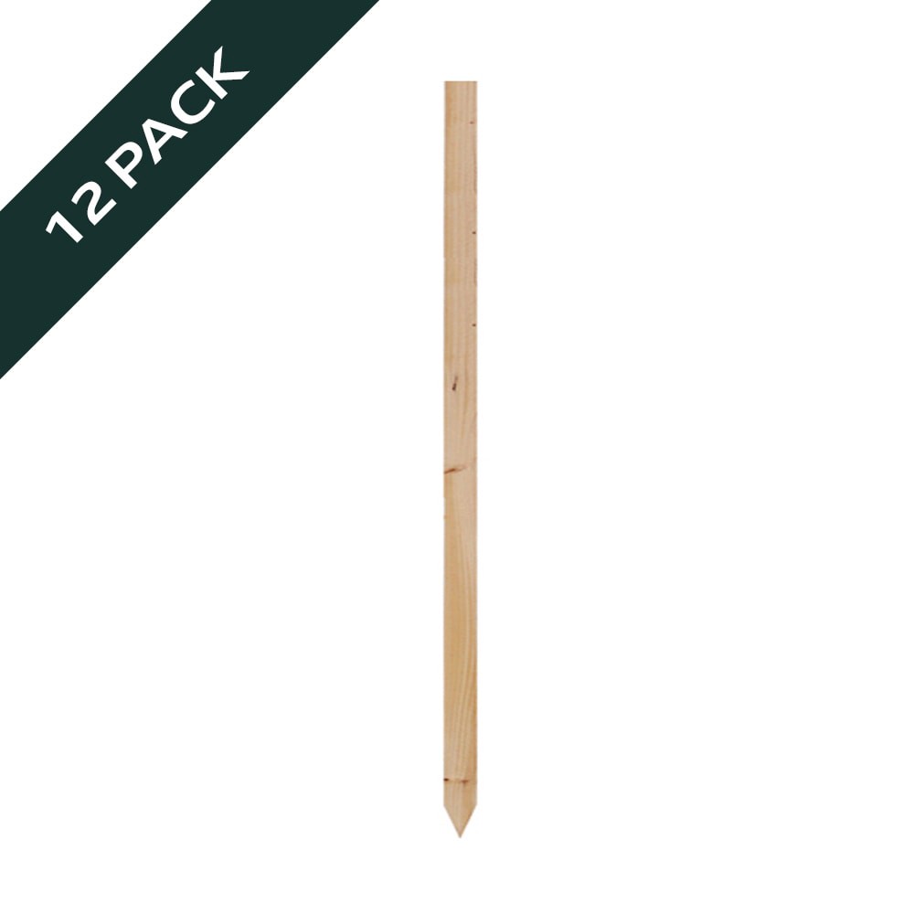 slide 4 of 6, 12 -Pack 24.0-in Wood Multipurpose Landscape Stake, 1 ct