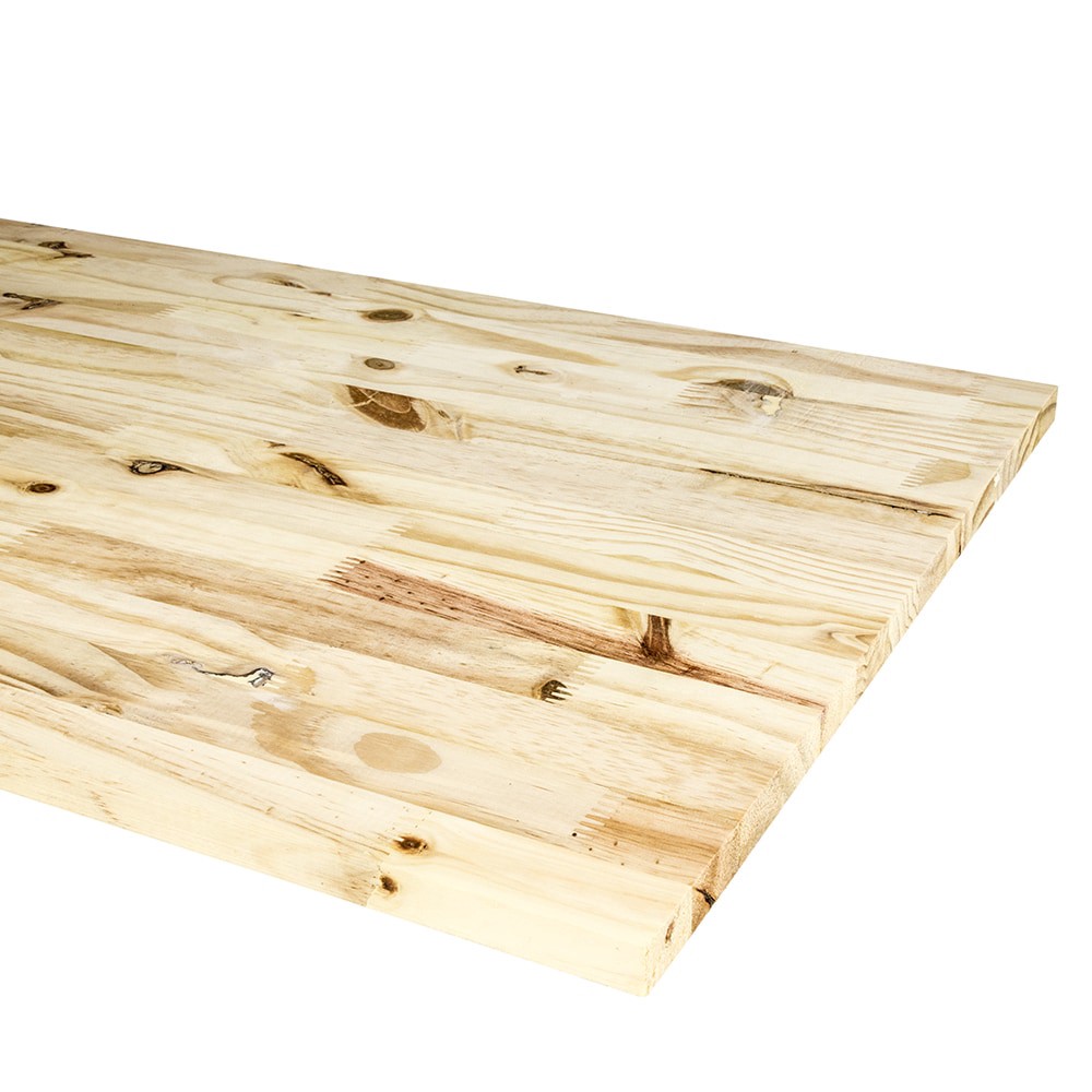 slide 2 of 6, RELIABILT 3/4-in x 16-in x 4-ft Unfinished S4S Pine Edge-glued Softwood Board, 1 ct