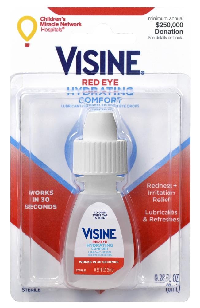 slide 1 of 1, Visine Extra Strength Liquid Pain Reliever with Tetrahydrozoline HCl - 1 fl oz Travel Pack - Gets the Red Out - Hydrating Formula, 1 ct