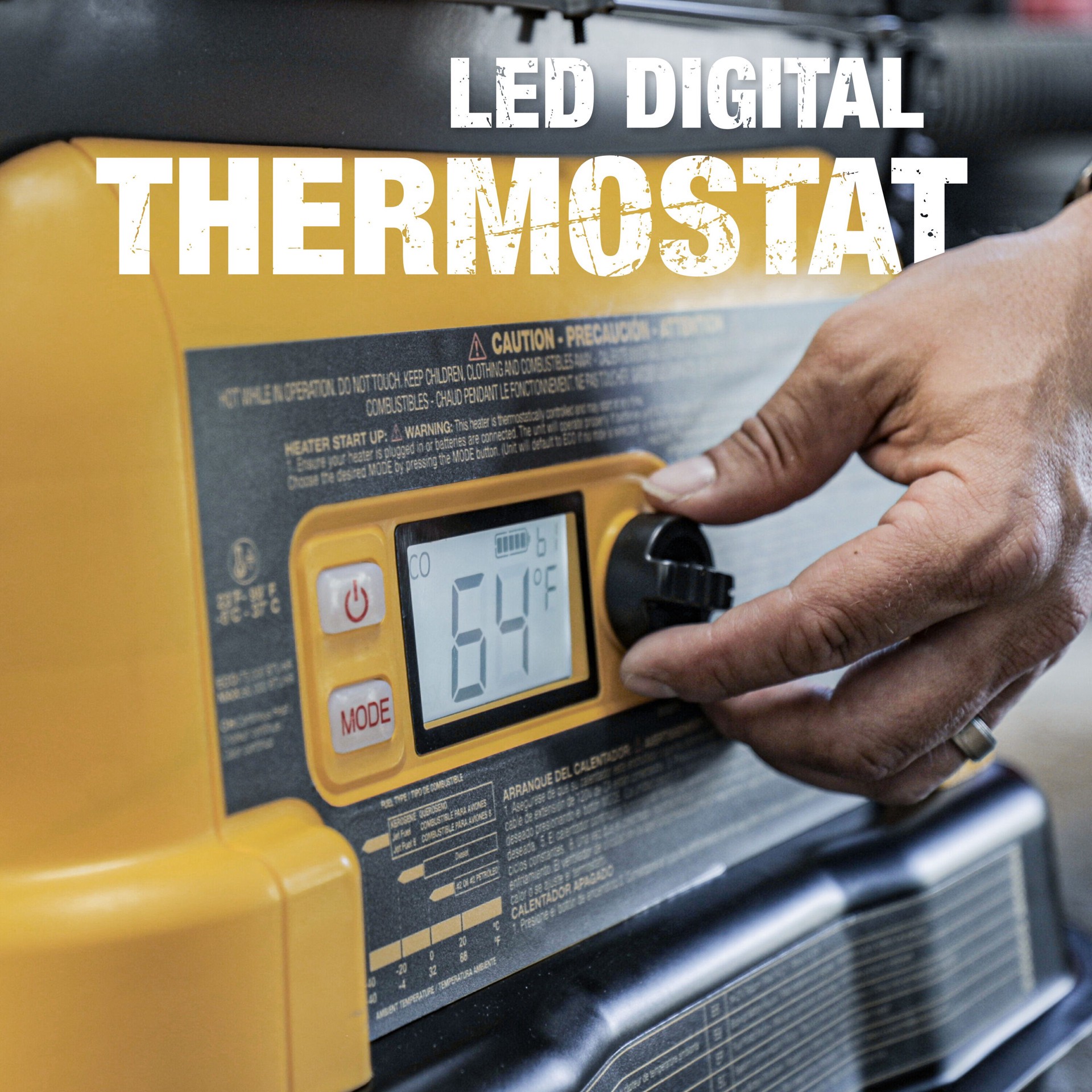 slide 6 of 6, DEWALT 90000 -BTU Forced air Outdoor Kerosene Heater, 1 ct