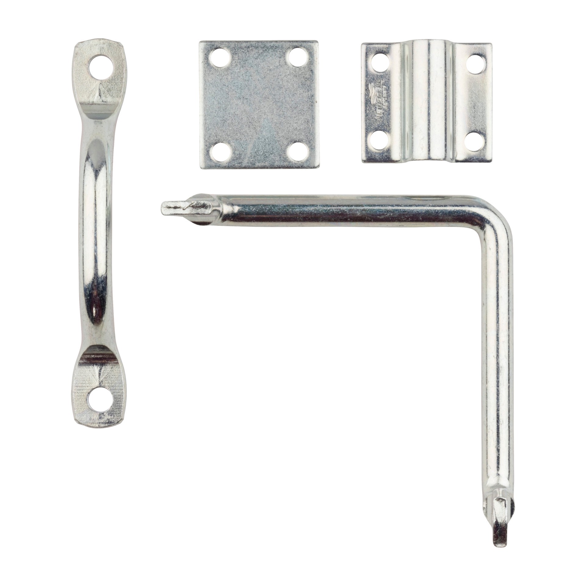 slide 2 of 6, National Hardware 17/25-in Zinc Gate latch, 1 ct