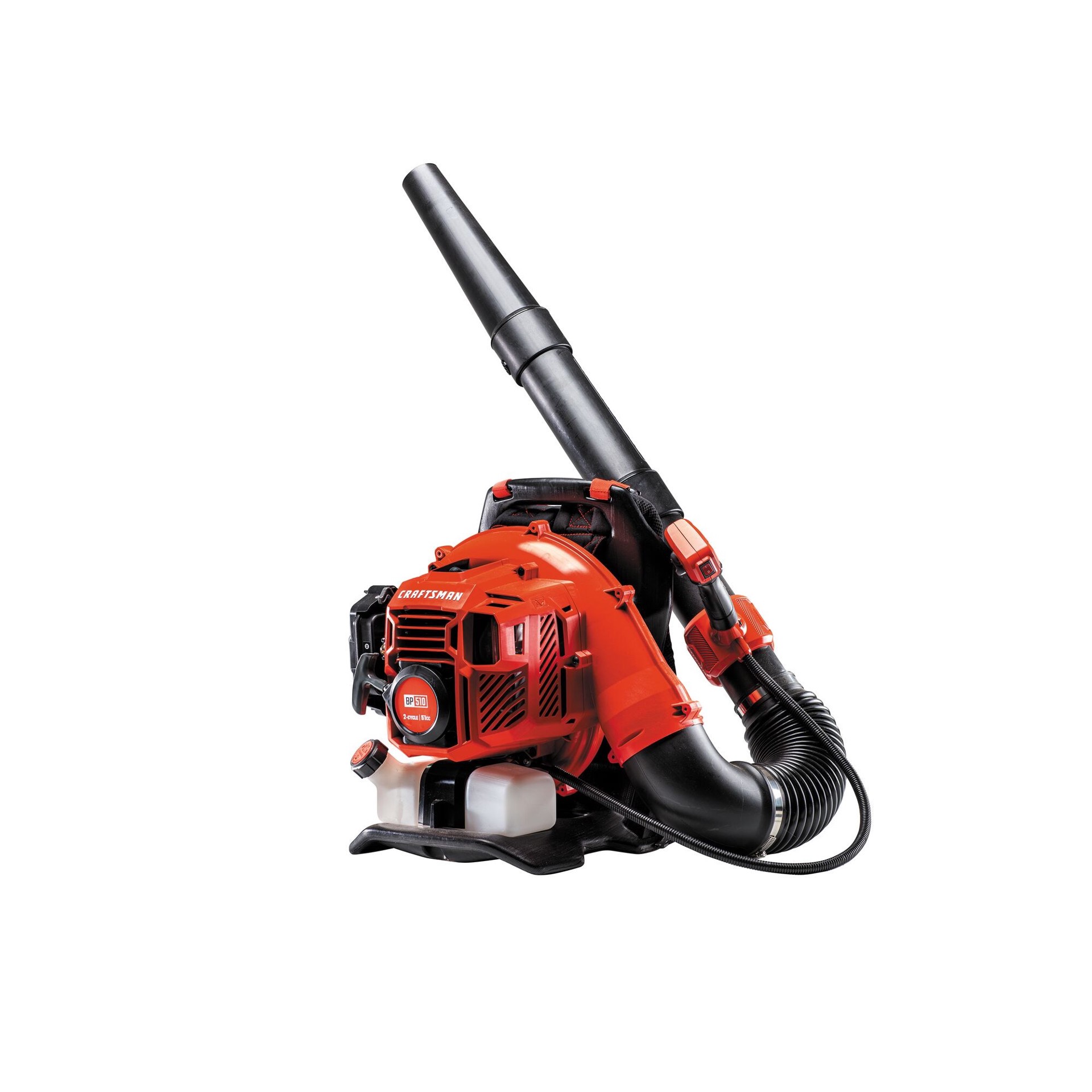 slide 1 of 6, CRAFTSMAN BP510 51-cc 2-cycle 600-CFM 220-MPH Gas Backpack Leaf Blower, 1 ct