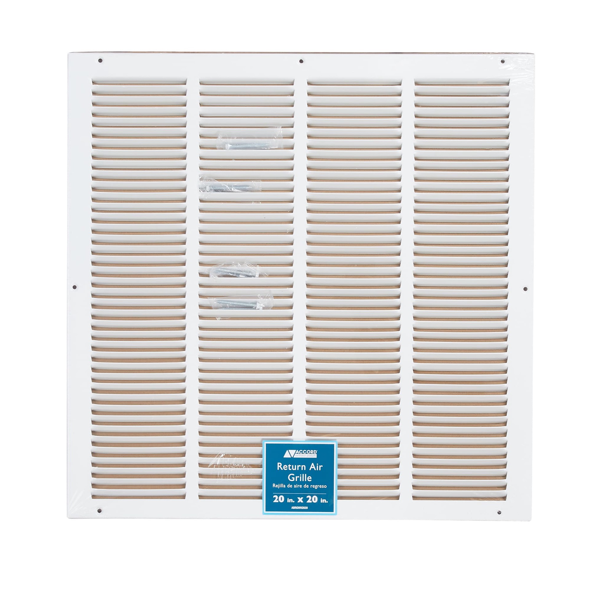 slide 3 of 4, Accord 20-in x 12-in Steel White Sidewall/Ceiling Register, 1 ct