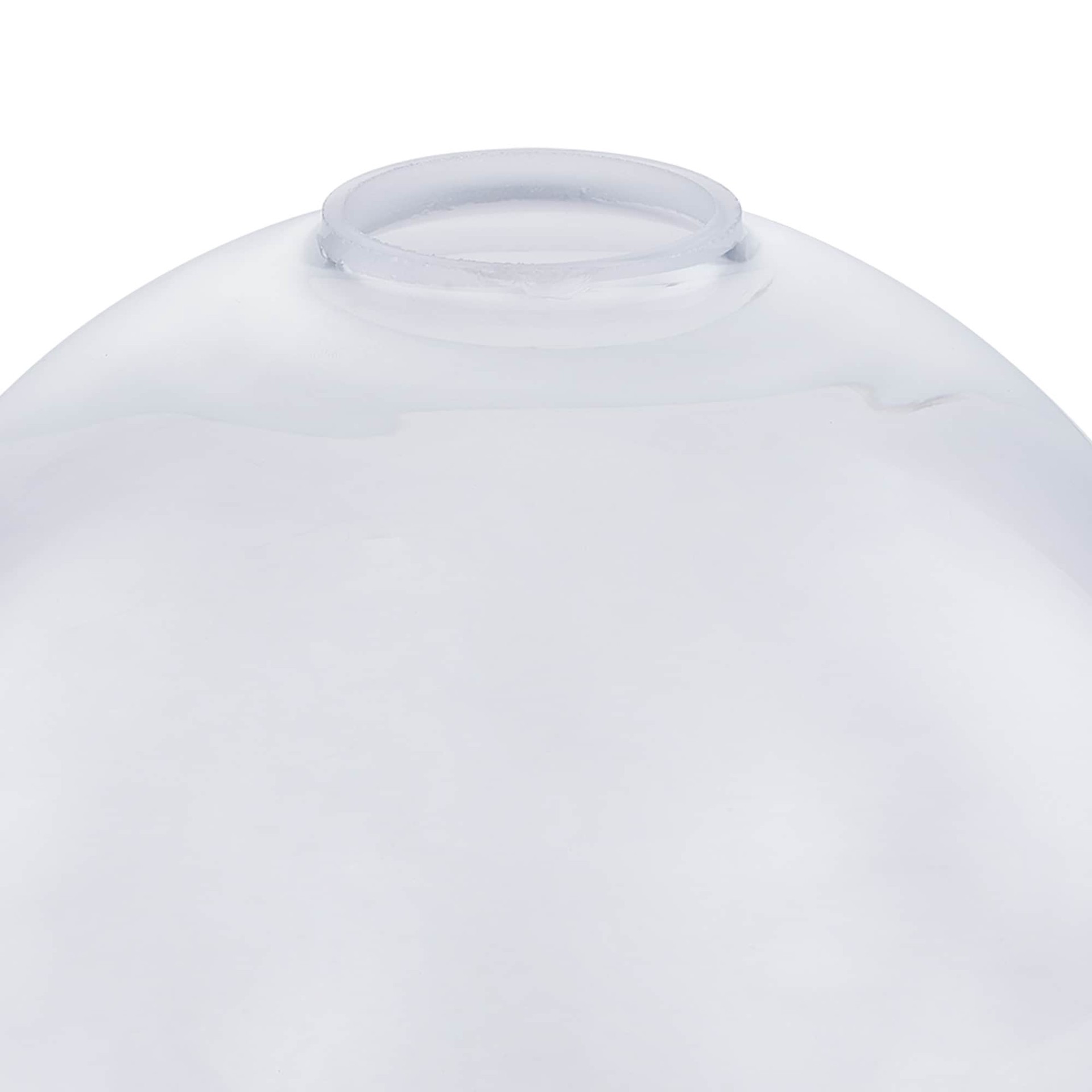 slide 6 of 6, Style Selections 6.38-in x 7-in Globe Clear Clear glass Pendant light shade with 2-1/4-in Fitter, 1 ct