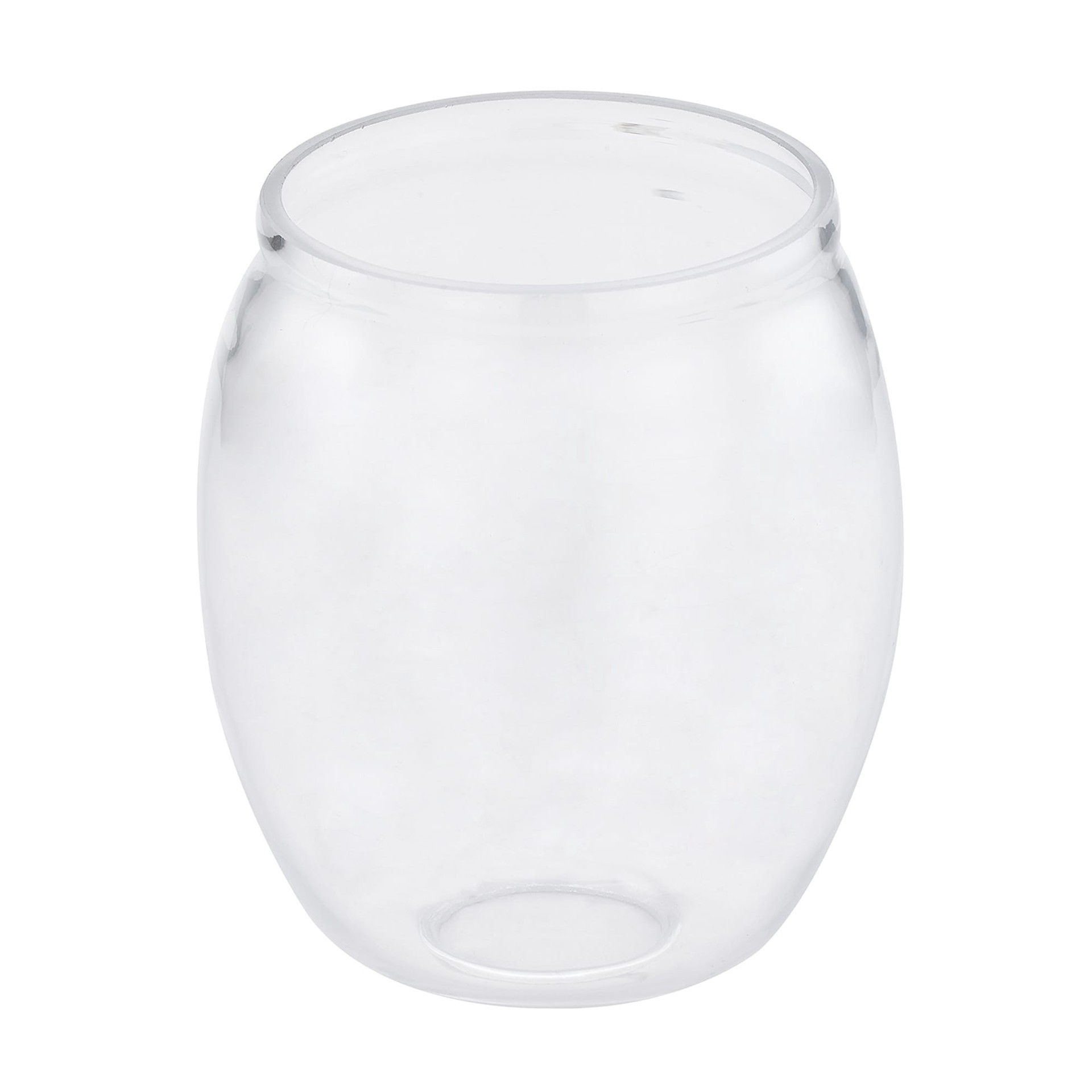 slide 3 of 6, Style Selections 5.8-in x 5-in Oval Clear Clear glass Pendant light shade with 2-1/4-in Fitter, 1 ct
