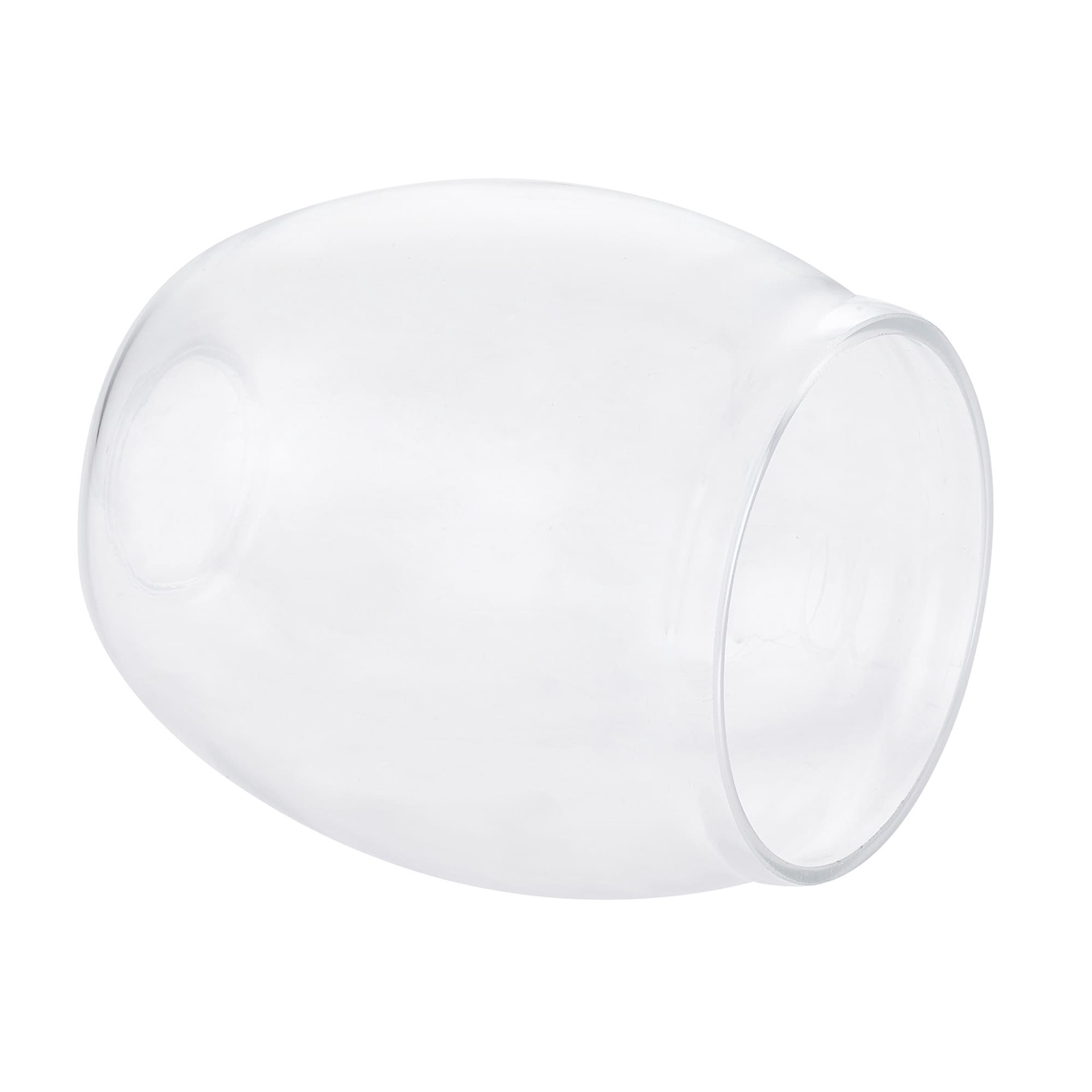 slide 5 of 6, Style Selections 5.8-in x 5-in Oval Clear Clear glass Pendant light shade with 2-1/4-in Fitter, 1 ct