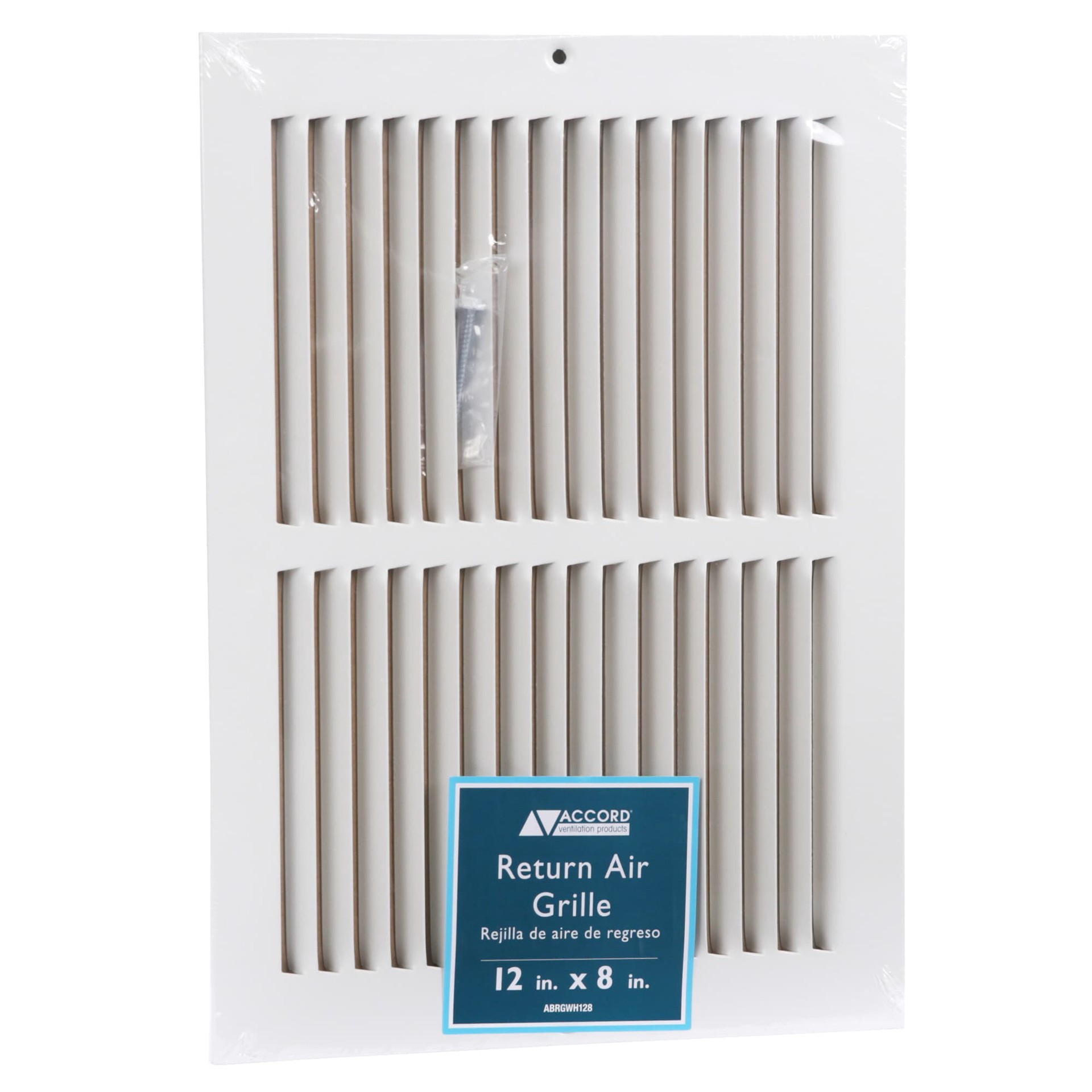 slide 4 of 4, Accord Ventilation 12-in x 8-in Steel White Sidewall/Ceiling Register, 1 ct