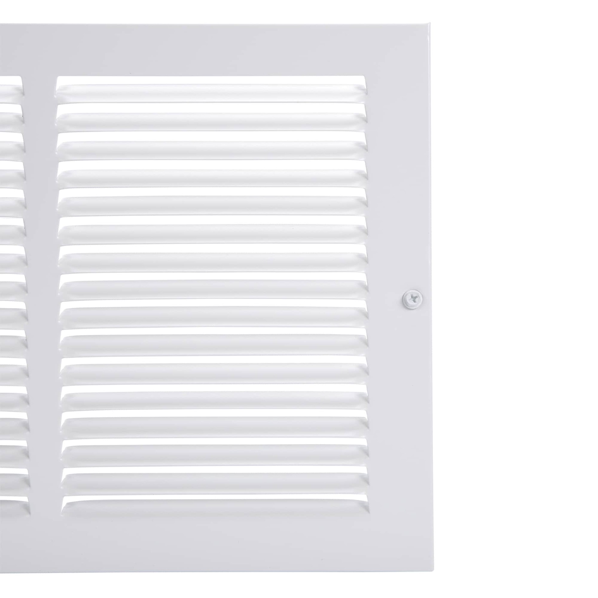 slide 2 of 4, Accord Ventilation 12-in x 8-in Steel White Sidewall/Ceiling Register, 1 ct
