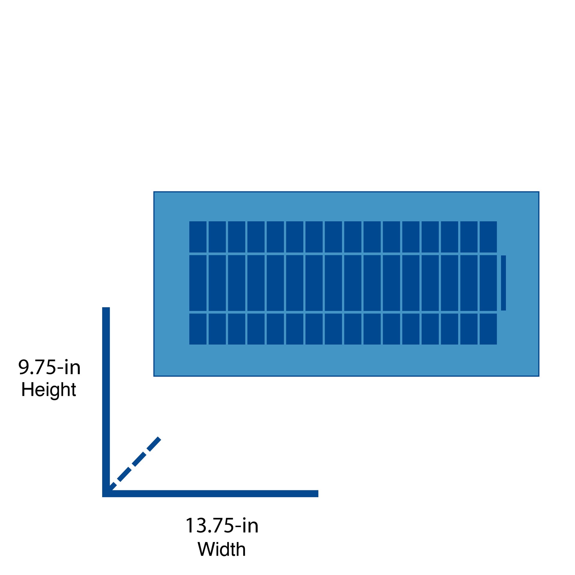 slide 3 of 4, Accord Ventilation 12-in x 8-in Steel White Sidewall/Ceiling Register, 1 ct