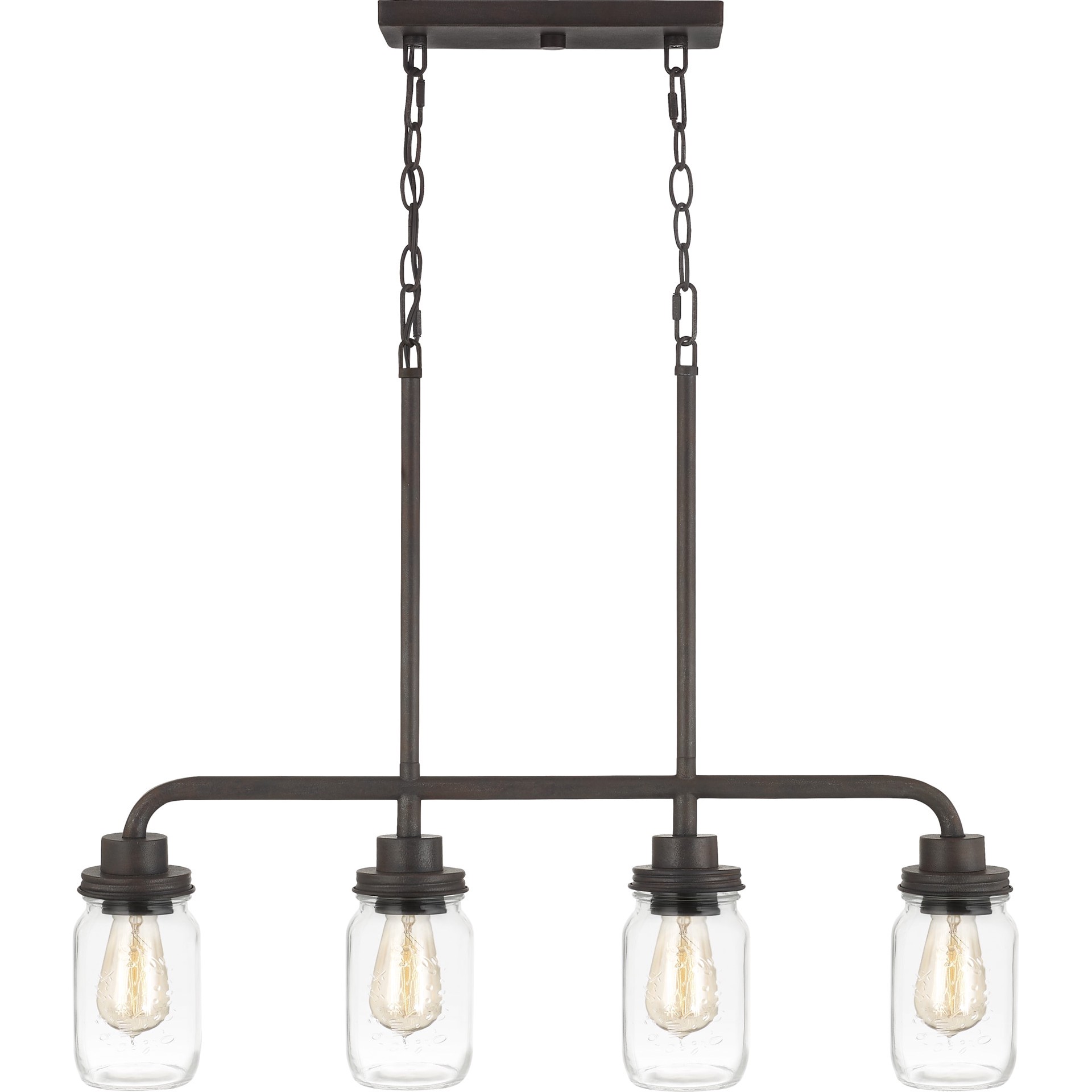 slide 2 of 6, Quoizel Jana 4 -Light Matte Black Transitional For Use in Bathrooms, Bedrooms, Dining Rooms, Foyers, Kitchens, Living Rooms Chandelier, 1 ct