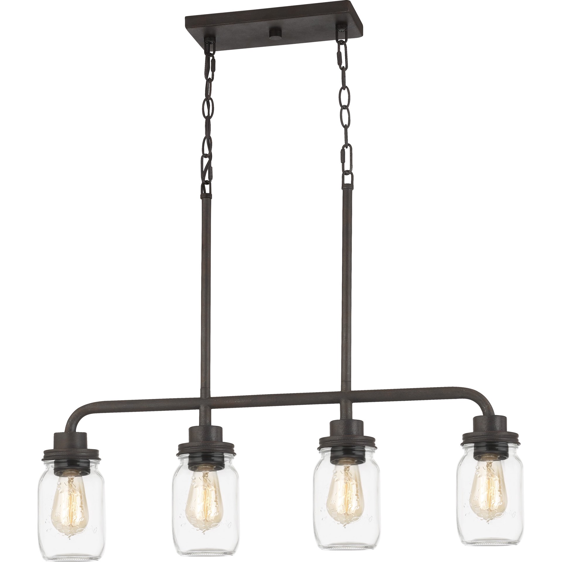 slide 3 of 6, Quoizel Jana 4 -Light Matte Black Transitional For Use in Bathrooms, Bedrooms, Dining Rooms, Foyers, Kitchens, Living Rooms Chandelier, 1 ct