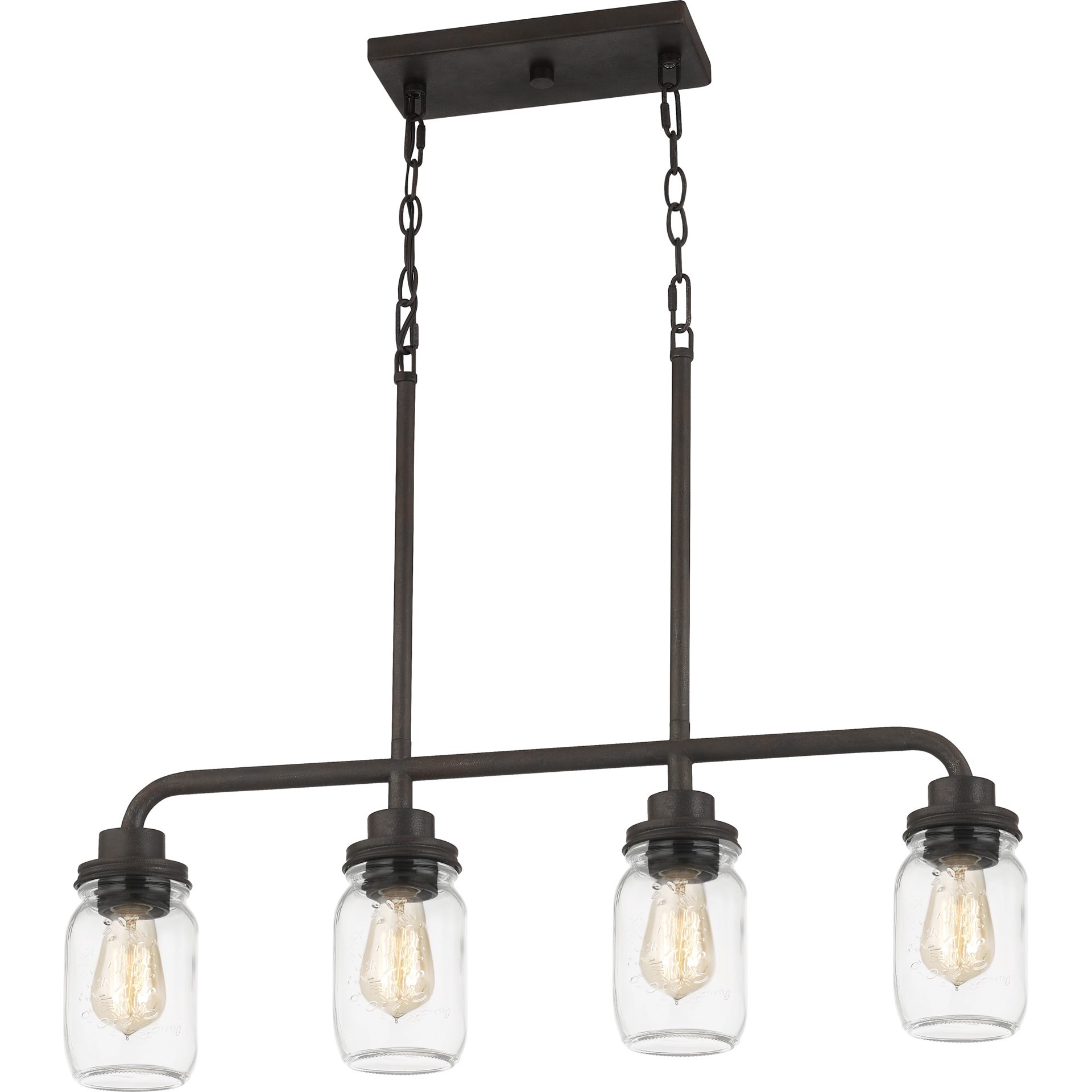 slide 5 of 6, Quoizel Jana 4 -Light Matte Black Transitional For Use in Bathrooms, Bedrooms, Dining Rooms, Foyers, Kitchens, Living Rooms Chandelier, 1 ct