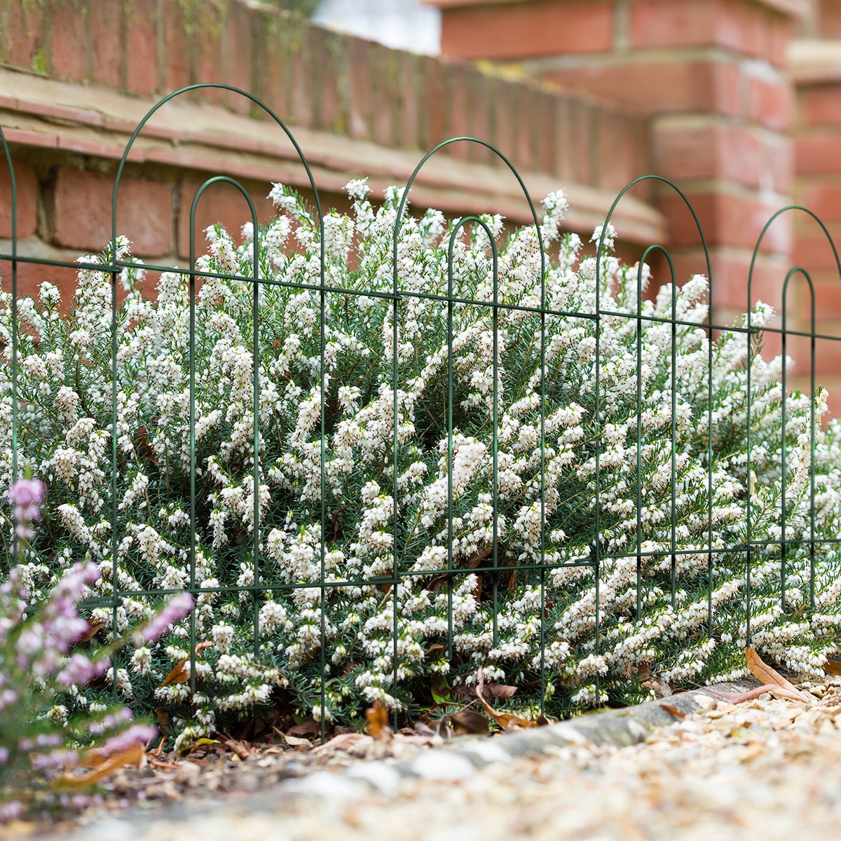 slide 2 of 6, GARDEN CRAFT 0.8-in x 20.3-in x 28-in Green Metal Steel Border fencing, 1 ct