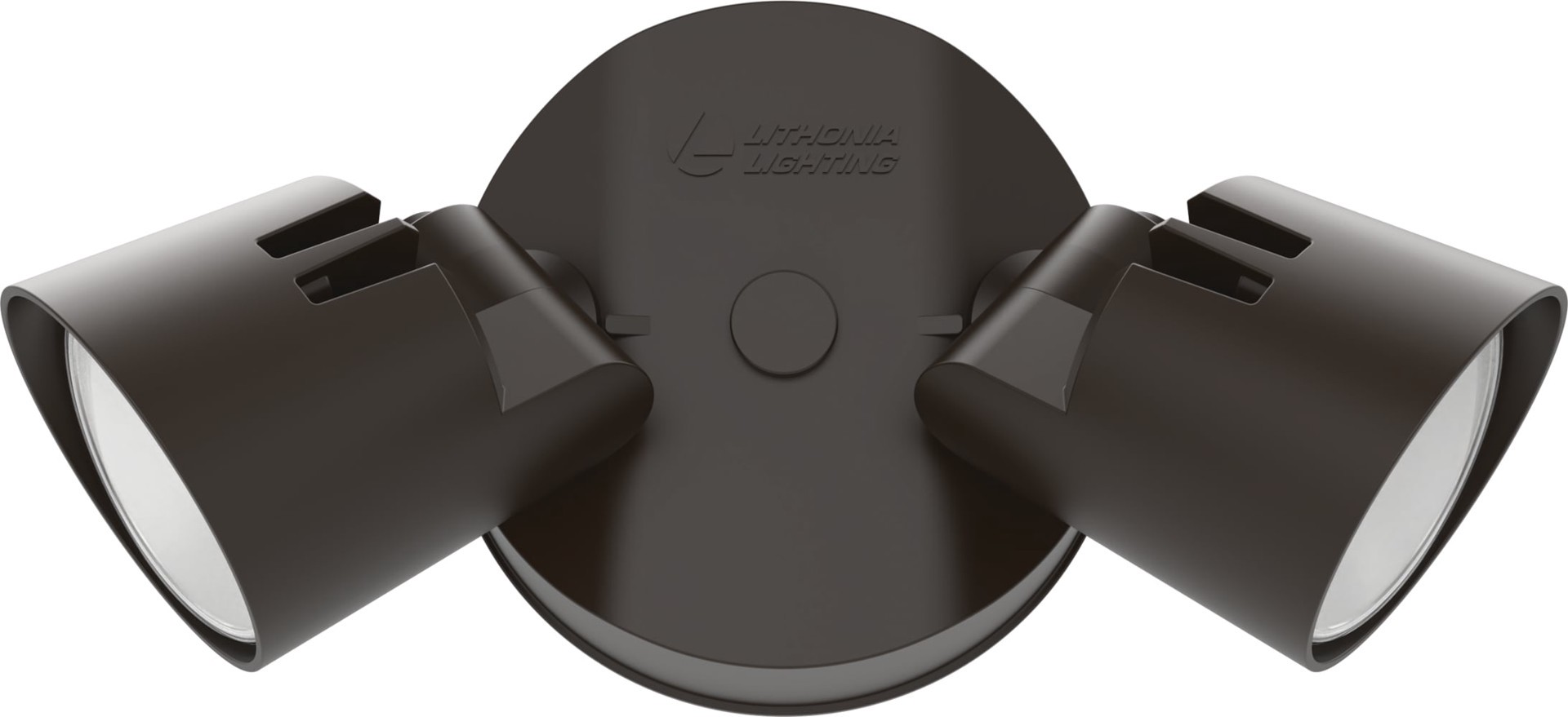 slide 3 of 6, Lithonia Lighting 150 -Watt EQ LED Bronze 2 -Head Switch-Controlled Flood Light with Adjustable 2750, 1 ct