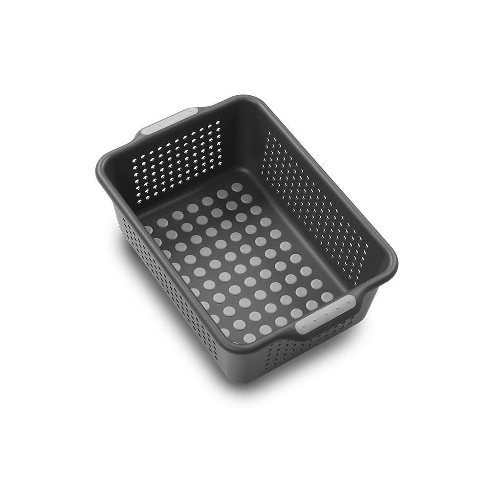 slide 1 of 4, Style Selections ( 8.10-in W x 4.0-in H x 12.10-in D ) Granite Plastic Basket, 1 ct
