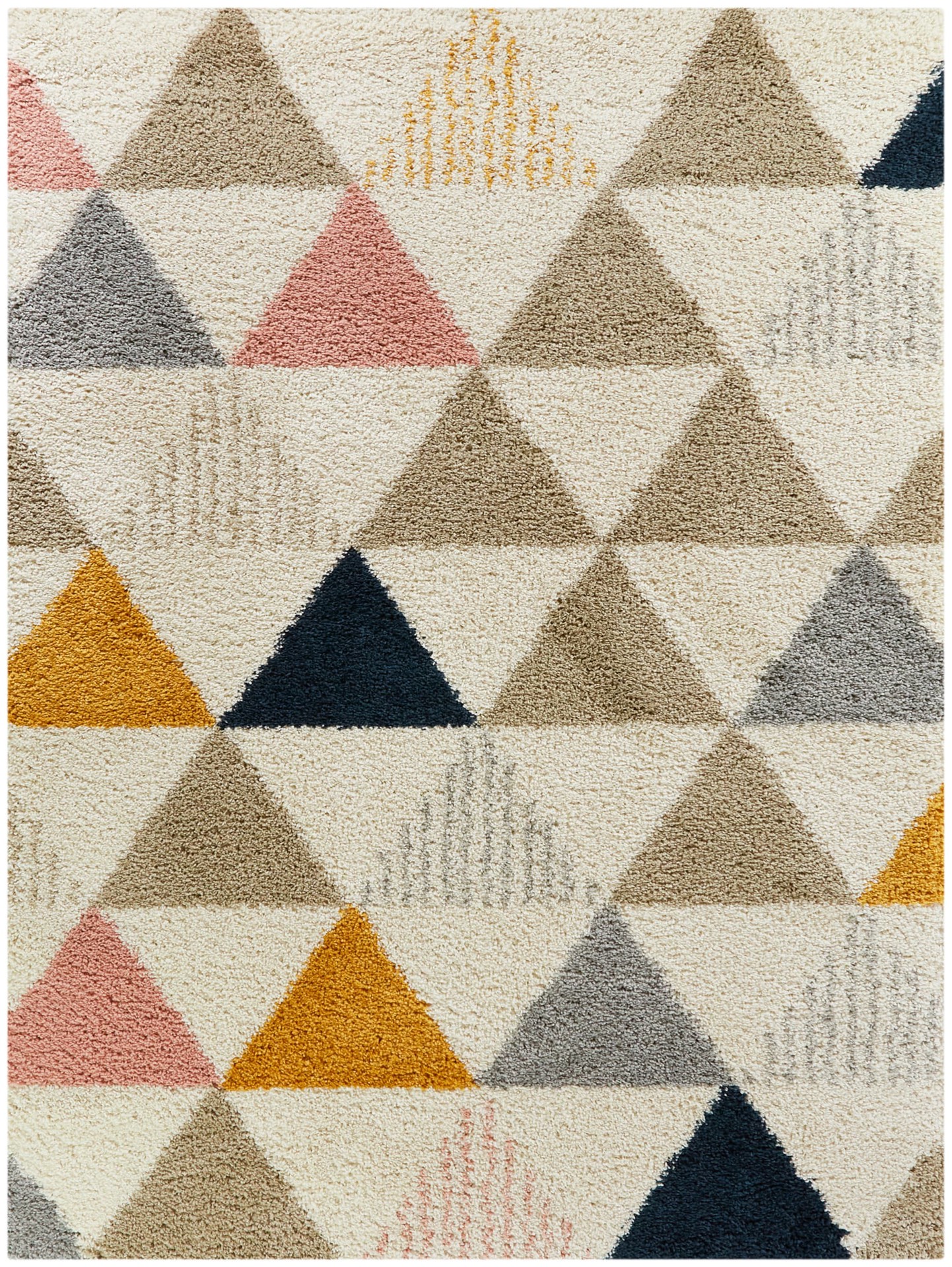 slide 3 of 6, Origin 21 Modern Geo 5 x 7 (ft) Loomed Polypropylene Multi Rectangular Indoor Geometric Mid-Century Modern Spot Clean Only Area rug, 1 ct