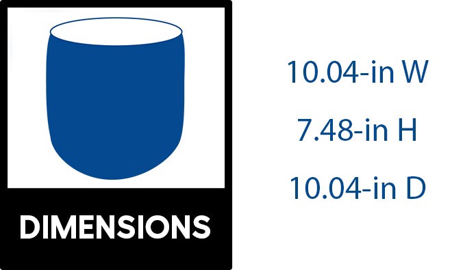 slide 5 of 6, allen + roth Round 10.04-in W x 10.04-in L Red Ceramic Indoor Planter, 1 ct