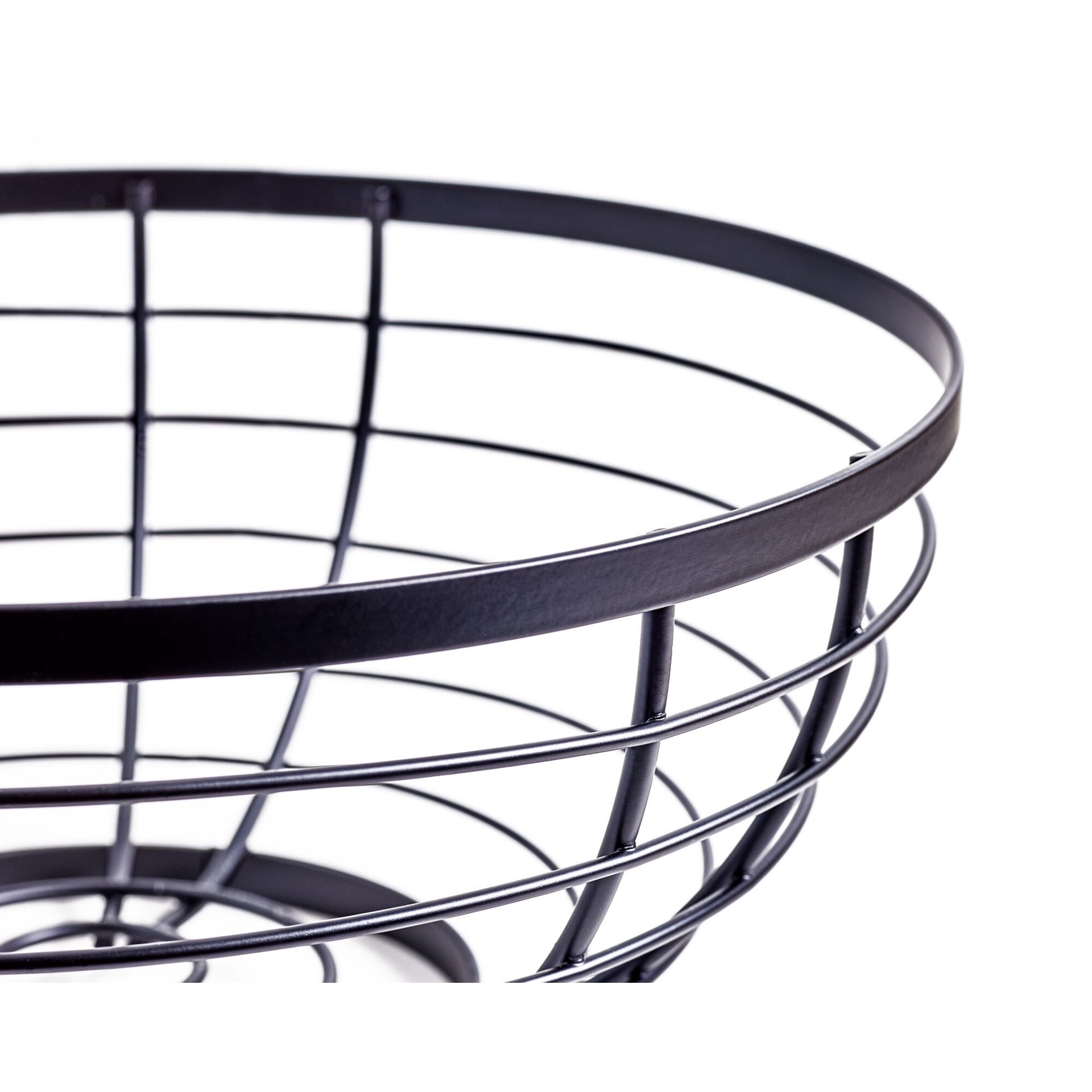 slide 4 of 6, allen + roth Medium Matte Black Steel Basket, 1 ct