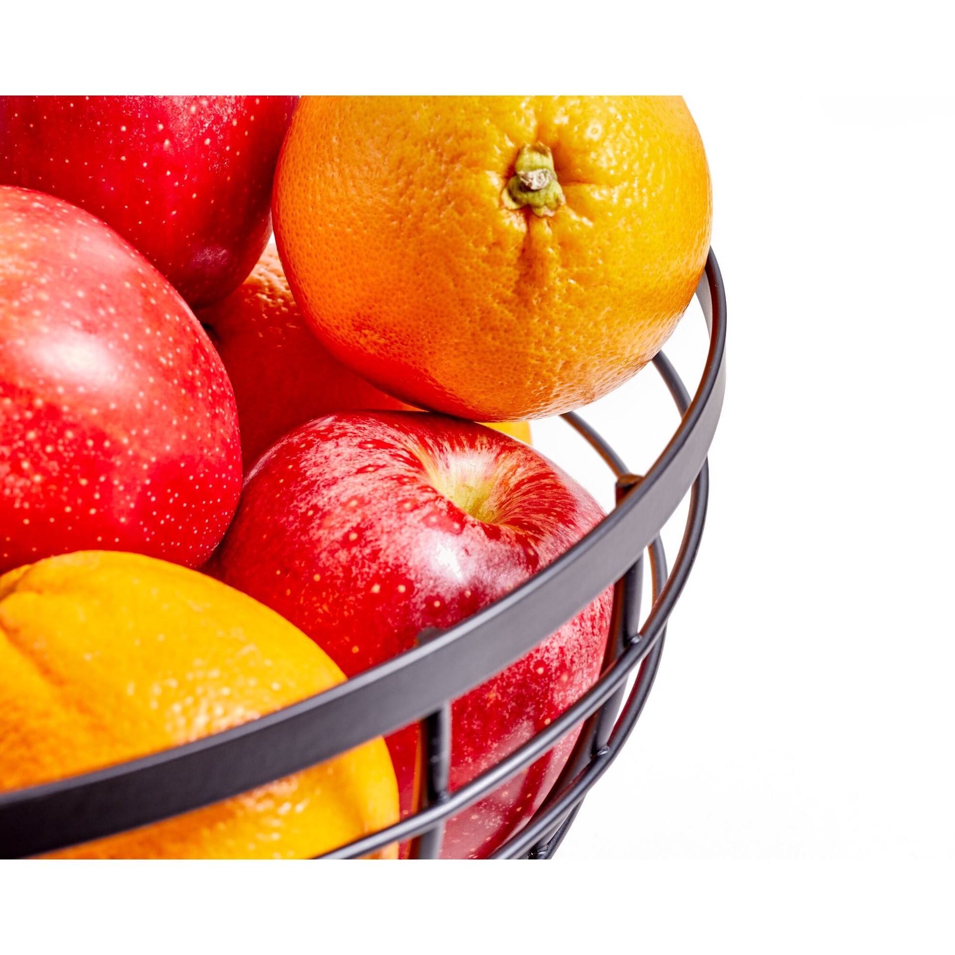 slide 5 of 6, allen + roth Medium Matte Black Steel Basket, 1 ct