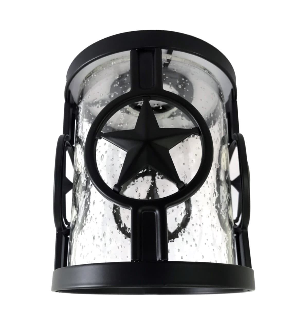slide 4 of 5, Style Selections Mix and Match 6.8-in x 5.6-in Cylinder Black Seeded glass Pendant light shade with 2-1/4-in Fitter, 1 ct