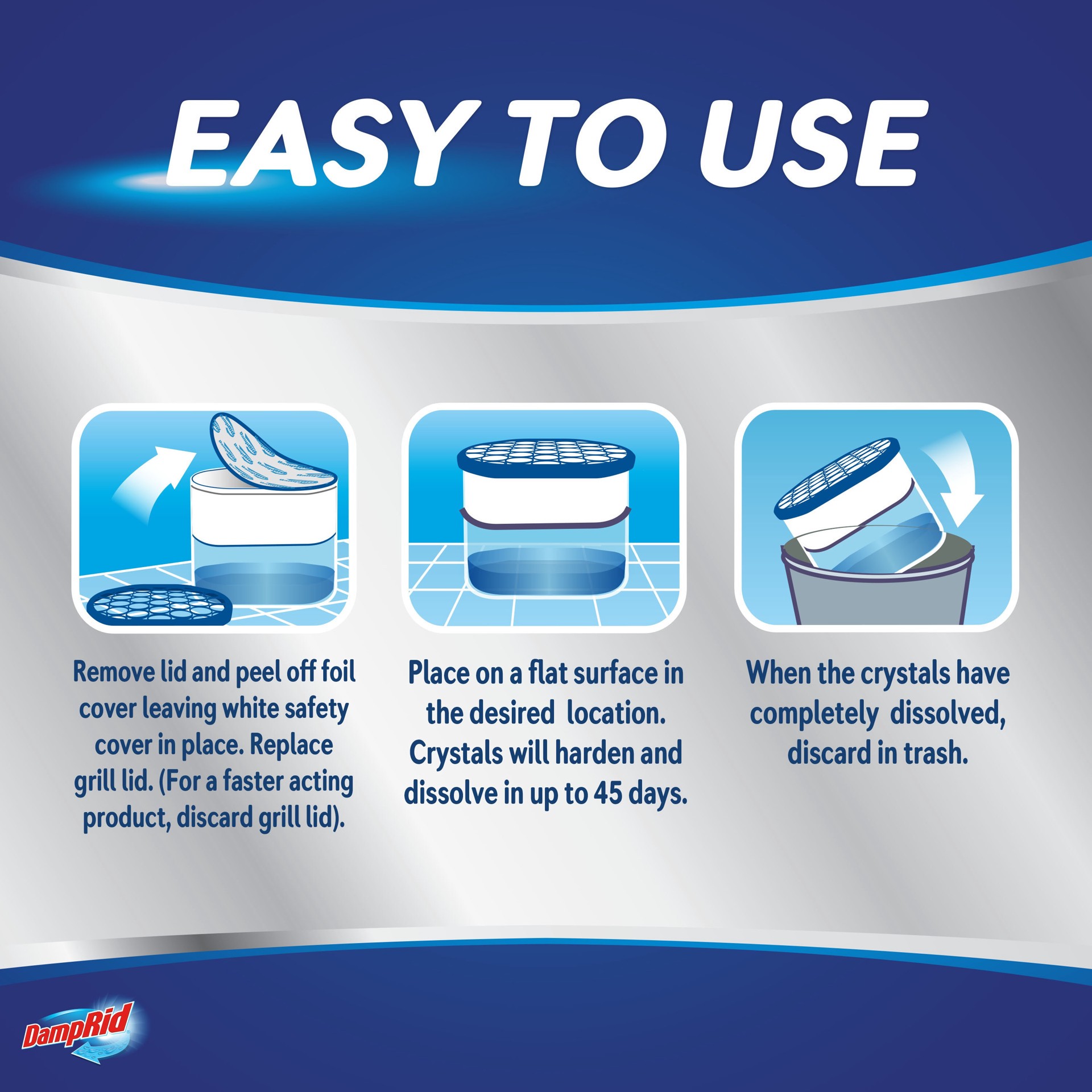 slide 6 of 6, DampRid 18-oz Unscented Bucket Moisture Absorber, 1 ct