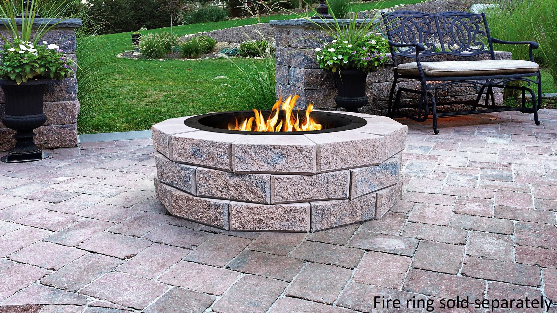 slide 4 of 6, 4-Inches H x 12-Inches L x 7-Inches D Brown/Charcoal Concrete Retaining wall block, 1 ct