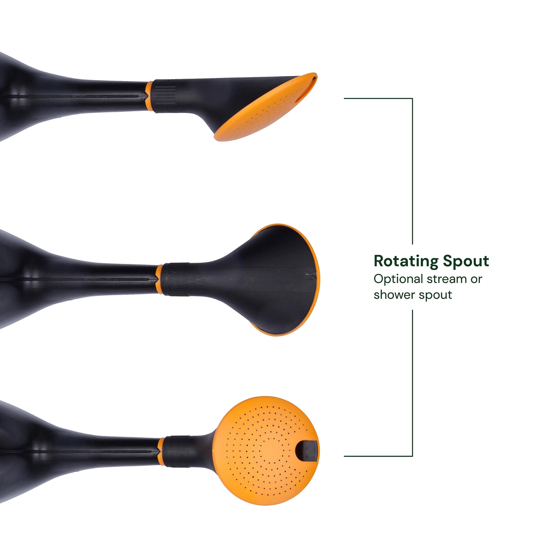 slide 3 of 6, Bloem 2.6-Gallon Black Plastic Classic Watering Can, 1 ct