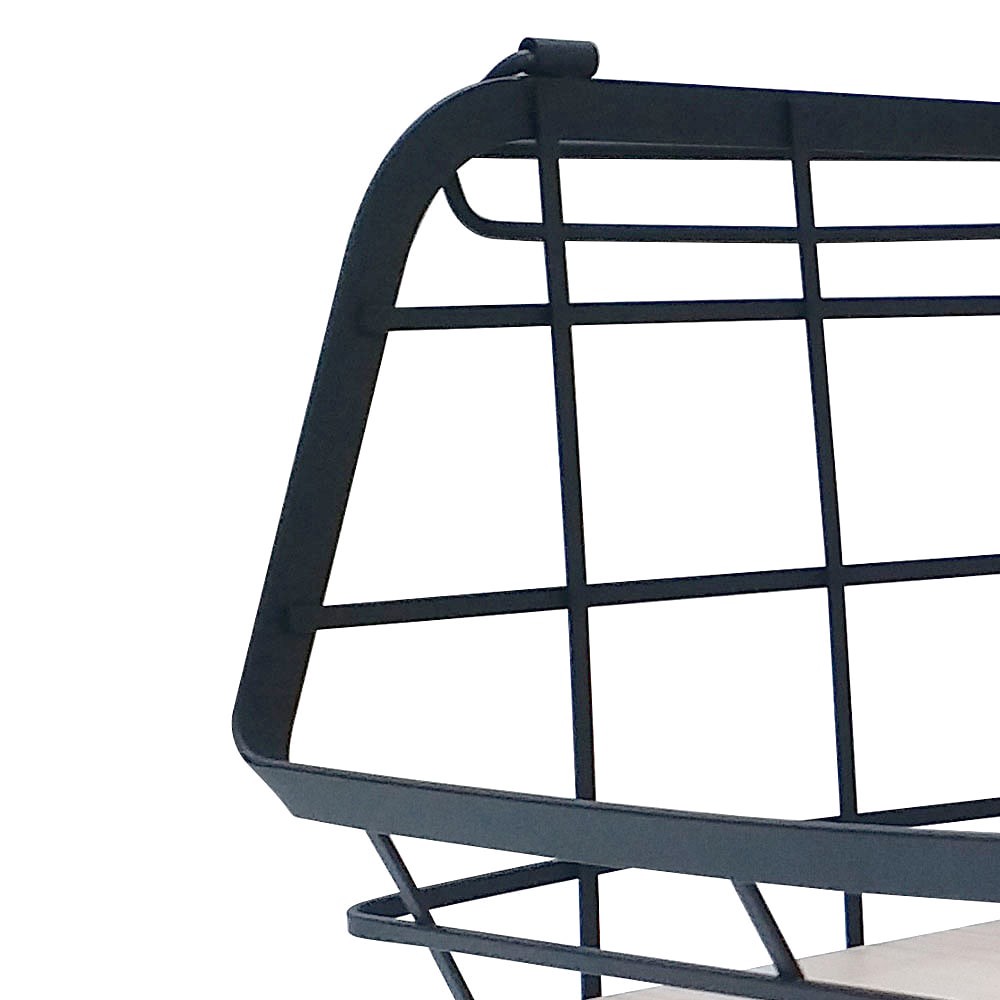 slide 3 of 6, allen + roth 11.18-in W x 8.43-in H x 9.8-in D 1 -Tier Freestanding Black MDF Can rack, 1 ct