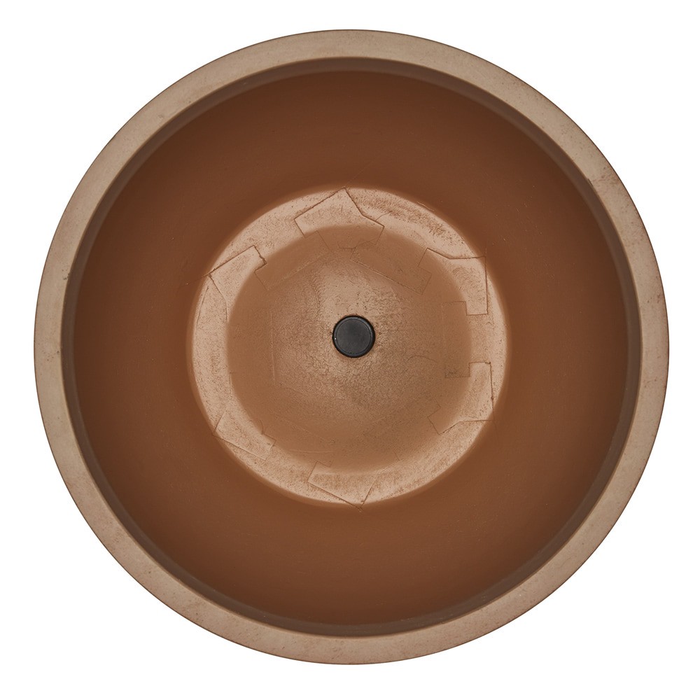 slide 2 of 5, allen + roth Round 12.0-in W x 12.0-in L Off-white Mixed/Composite Indoor/Outdoor Planter, 1 ct