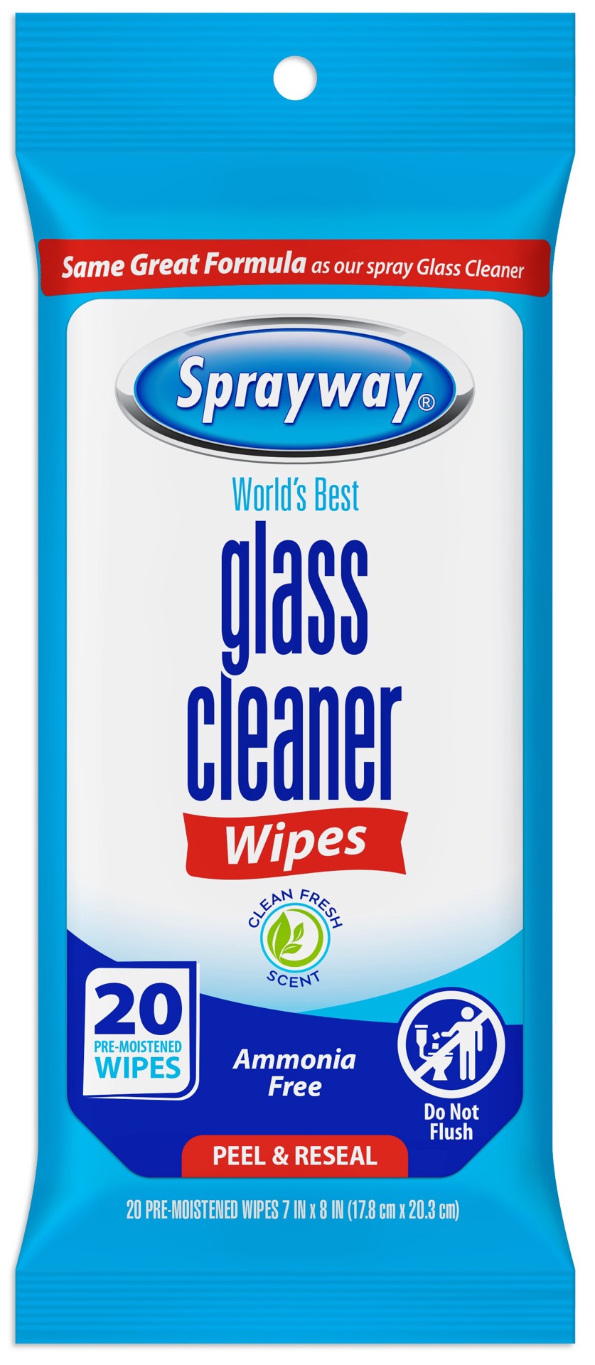 slide 1 of 3, Sprayway glass cleaner 20 -Count Wipes Glass Cleaner 20 -Pack, 1 ct