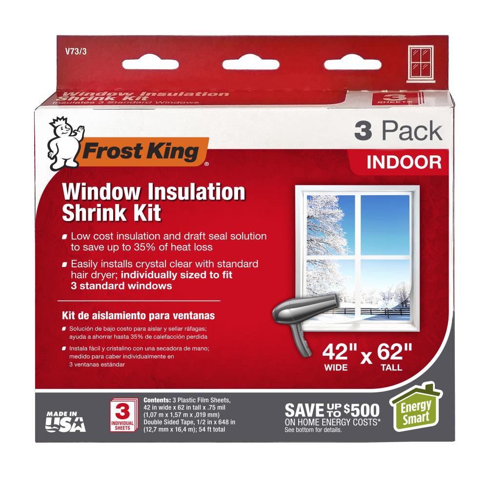 slide 1 of 5, Frost King 16-ft x 3-1/2-ft x 0.75 mils Clear Polyethylene Window Weatherstrip 3 -Pack, 1 ct