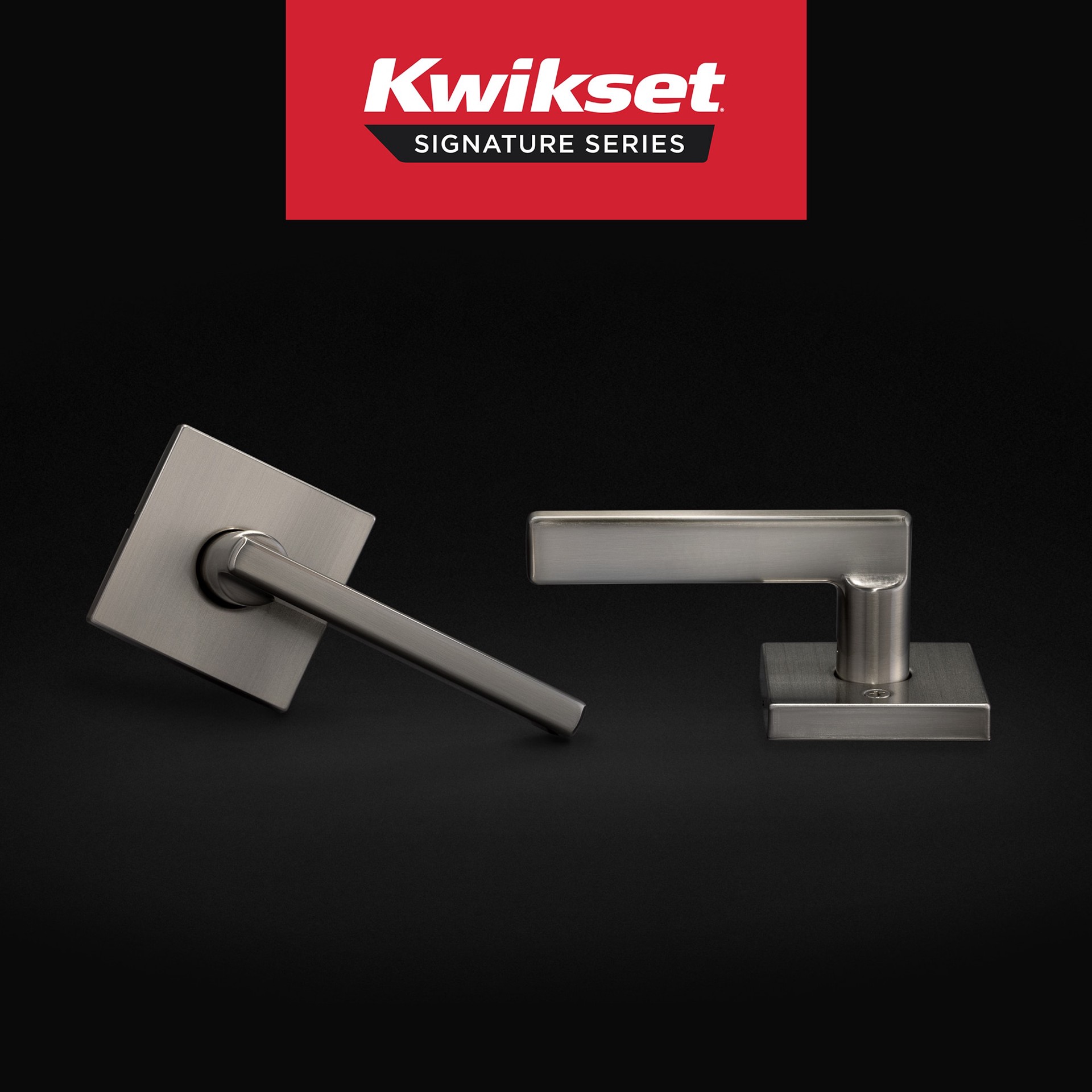 slide 2 of 6, Kwikset Signature Series Halifax Square Satin Nickel Interior or Hall/Closet Passage Door Handle, 1 ct