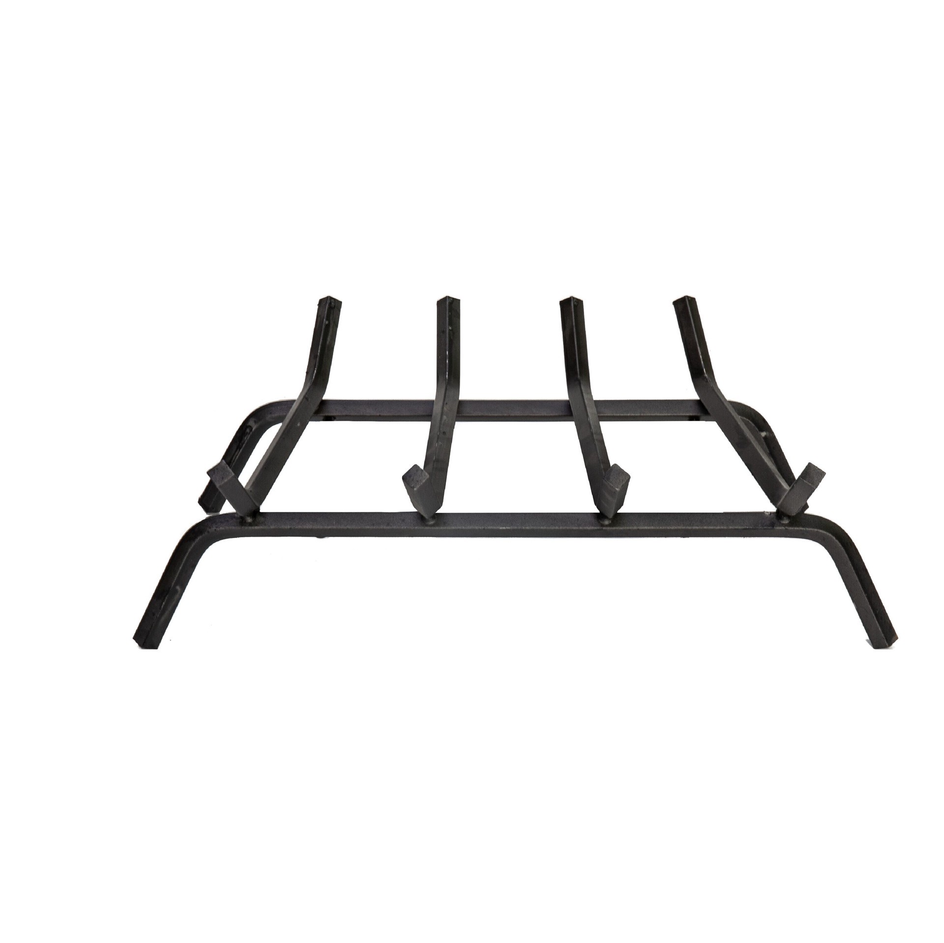 slide 3 of 6, Style Selections 1/2-in Steel 16-in 4- Fireplace Grate, 1 ct