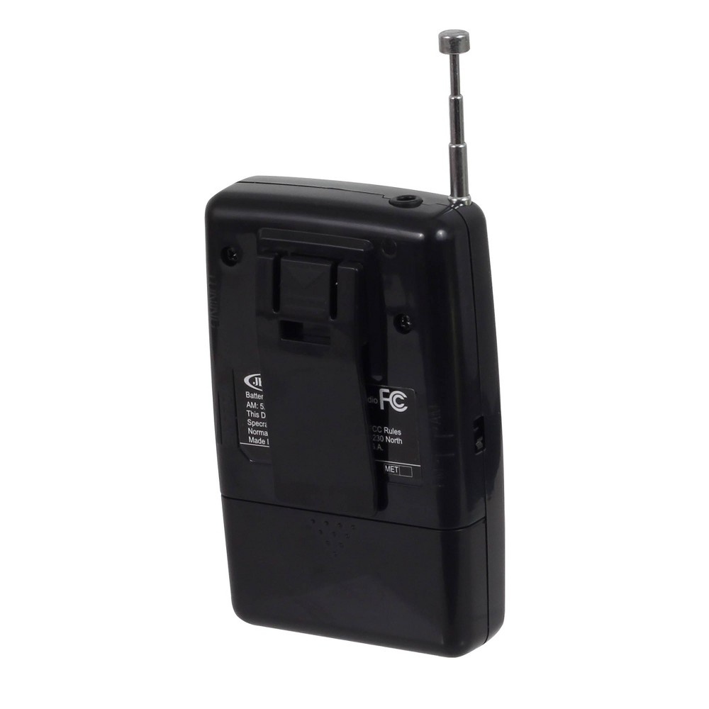 slide 2 of 5, JENSEN AM/FM Pocket Radio - Black (MR-80), 1 ct
