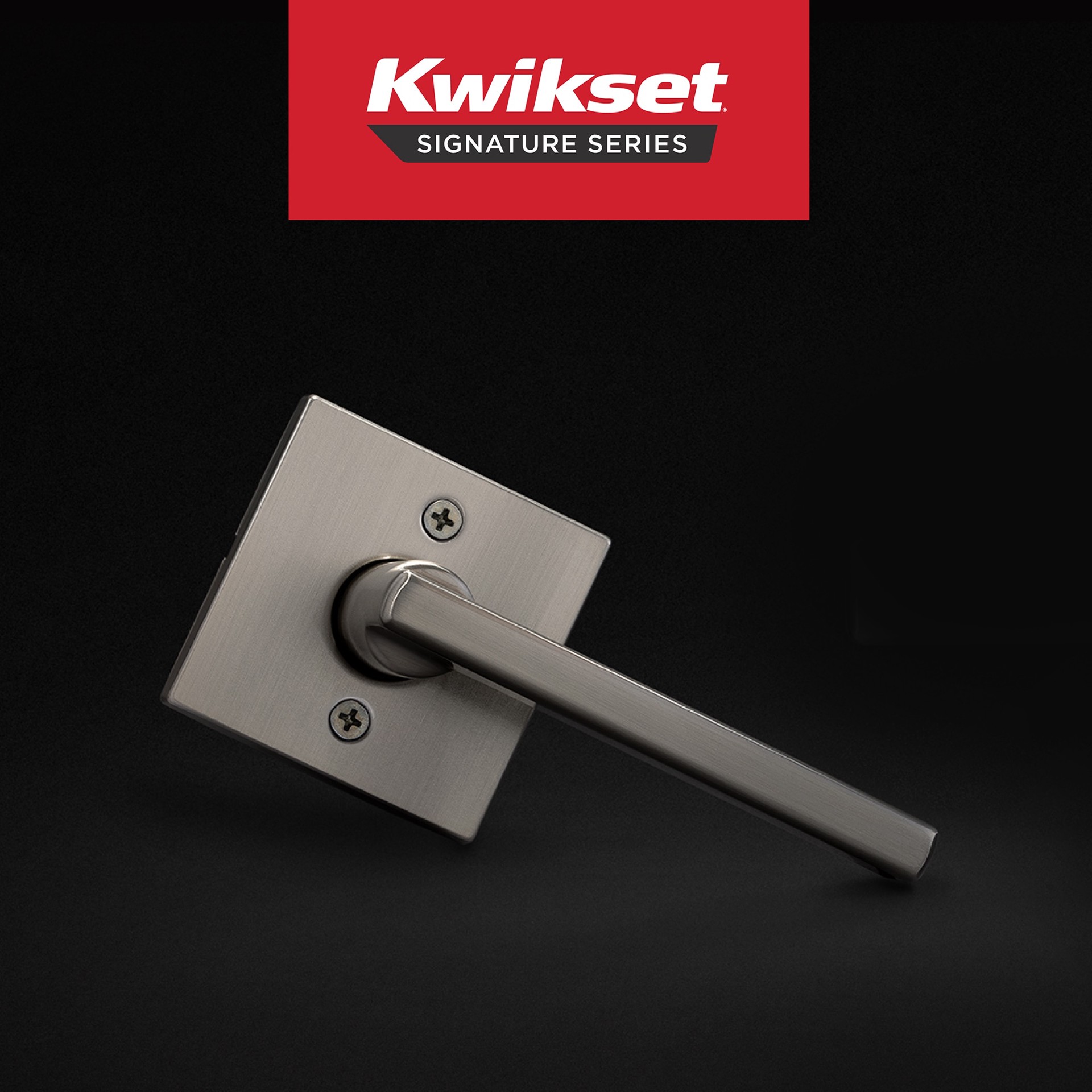 slide 2 of 6, Kwikset Signature Series Halifax Square Satin Nickel Interior or Exterior Dummy Door Handle, 1 ct