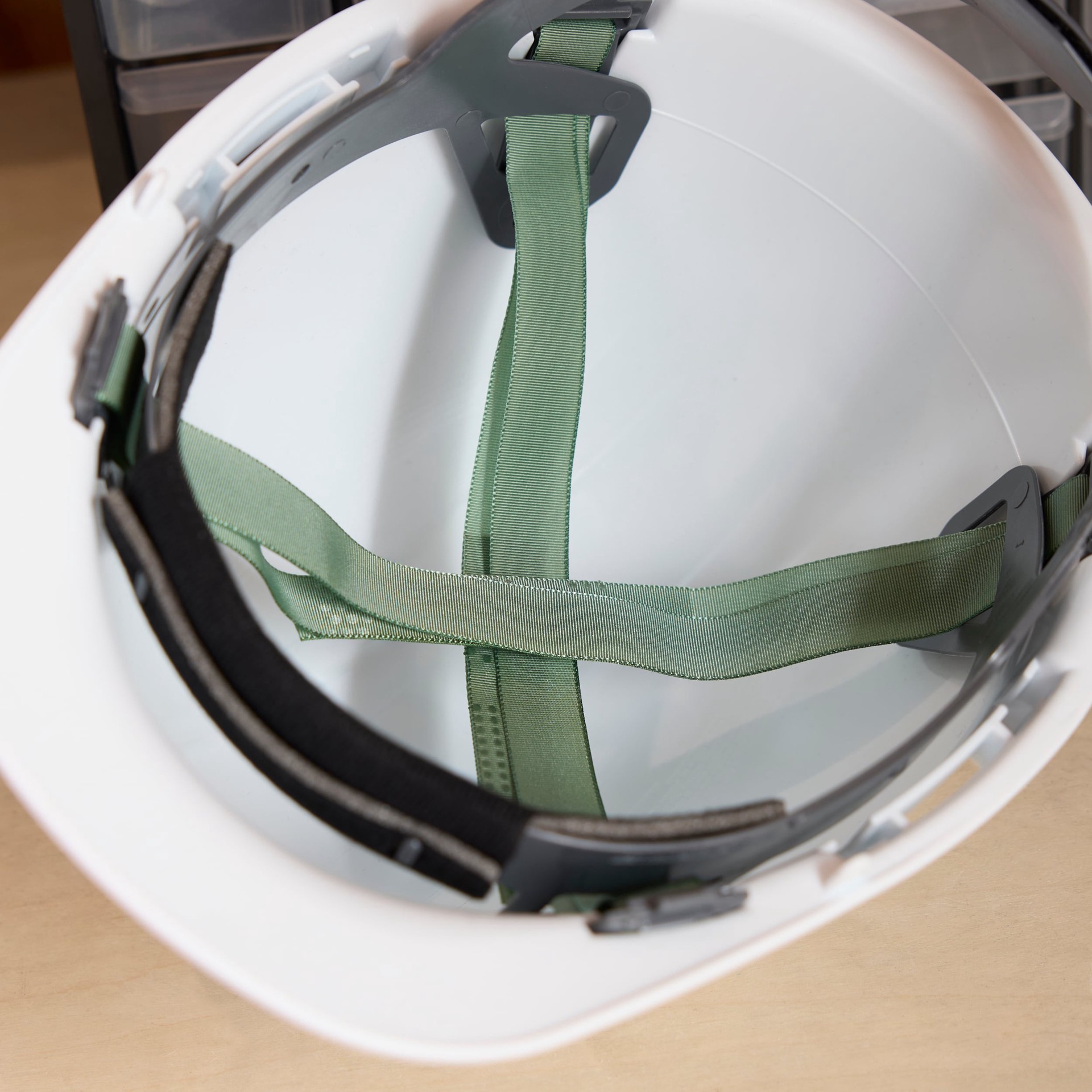 slide 3 of 6, Safety Works White Hard Hat, 1 ct