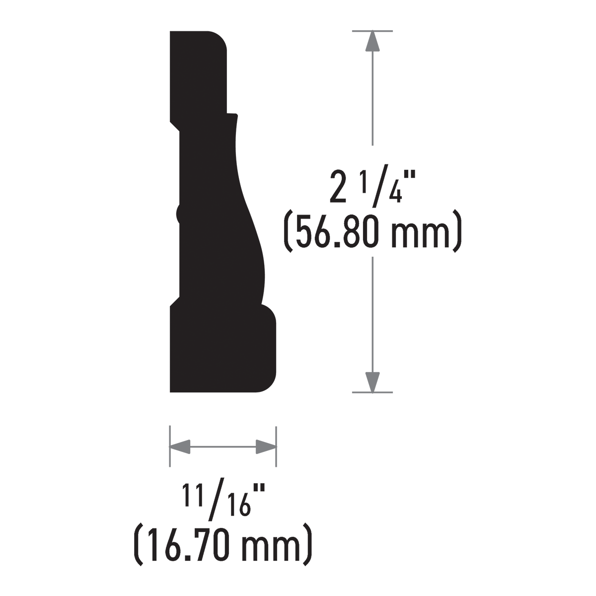 slide 3 of 4, RELIABILT 0.6875-in x 36-in x 84.0-in Pine 356 Interior Door casing kit, 1 ct