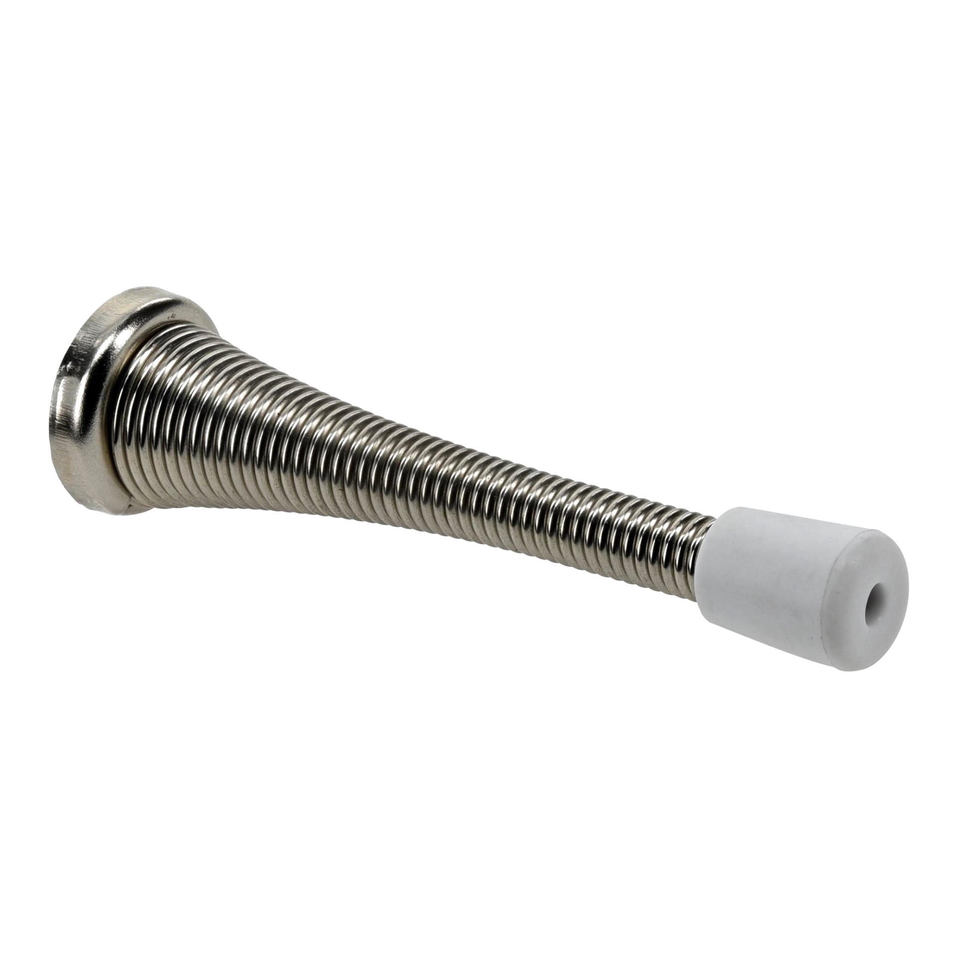 slide 1 of 6, RELIABILT 3-3/4-in Satin nickel Spring Door Stop, 1 ct